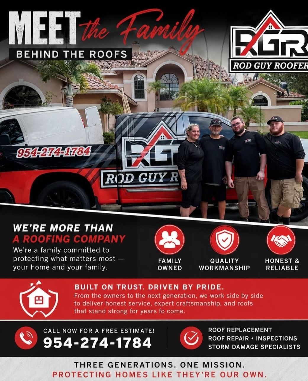 RGR Rod Guy Roofer Facebook ad