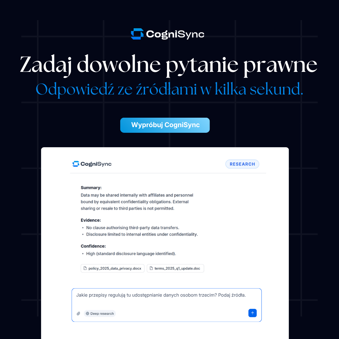 CogniSync AI Facebook ad: AI dla samodzielnych prawników, 69 USD/mies.