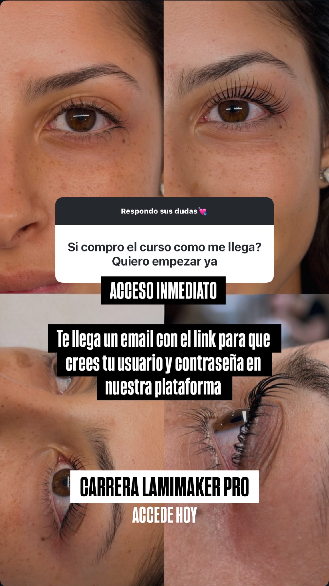 Tam Lash Academy Facebook ad: empieza desde 0