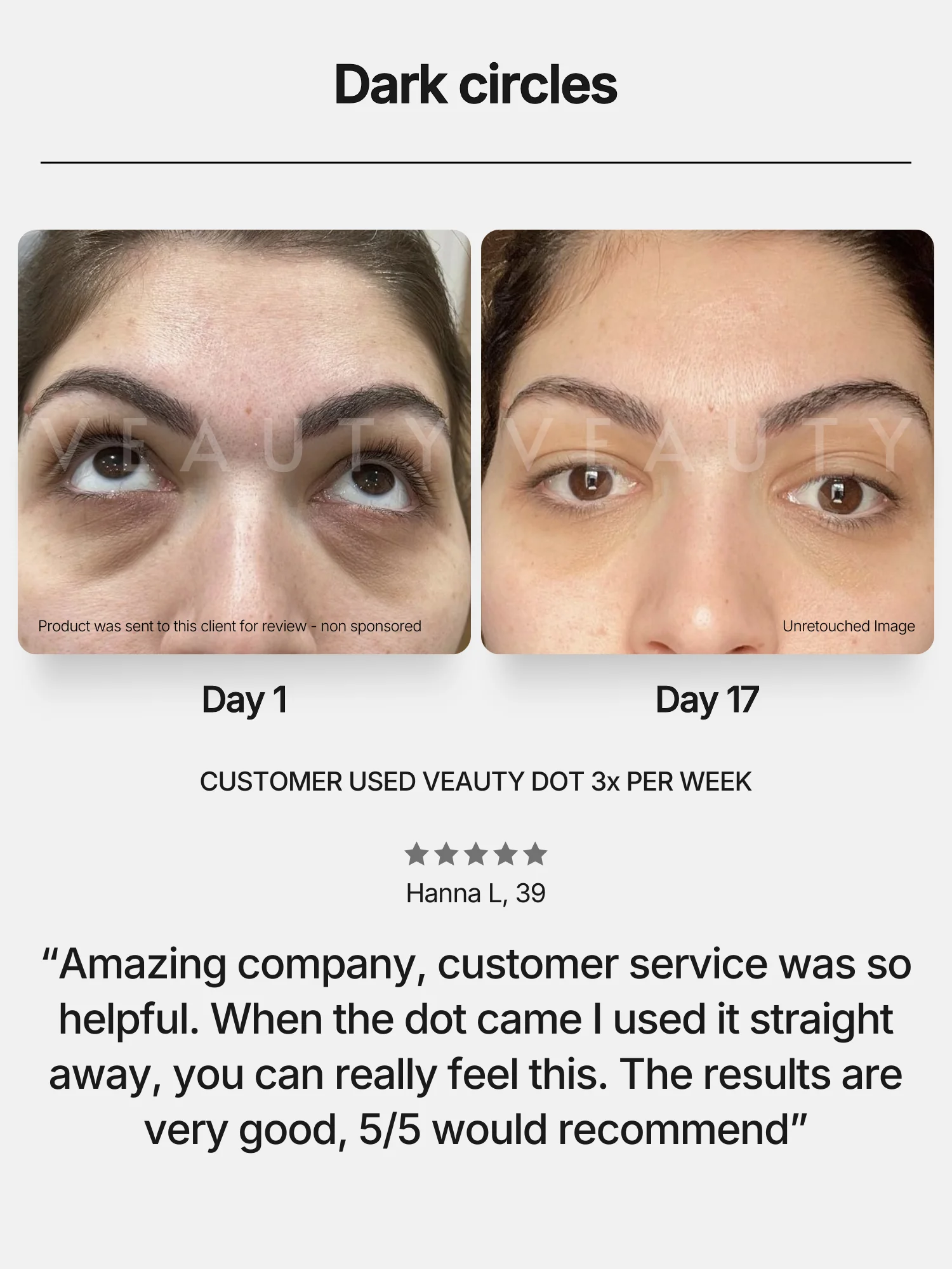 Veauty Facebook ad