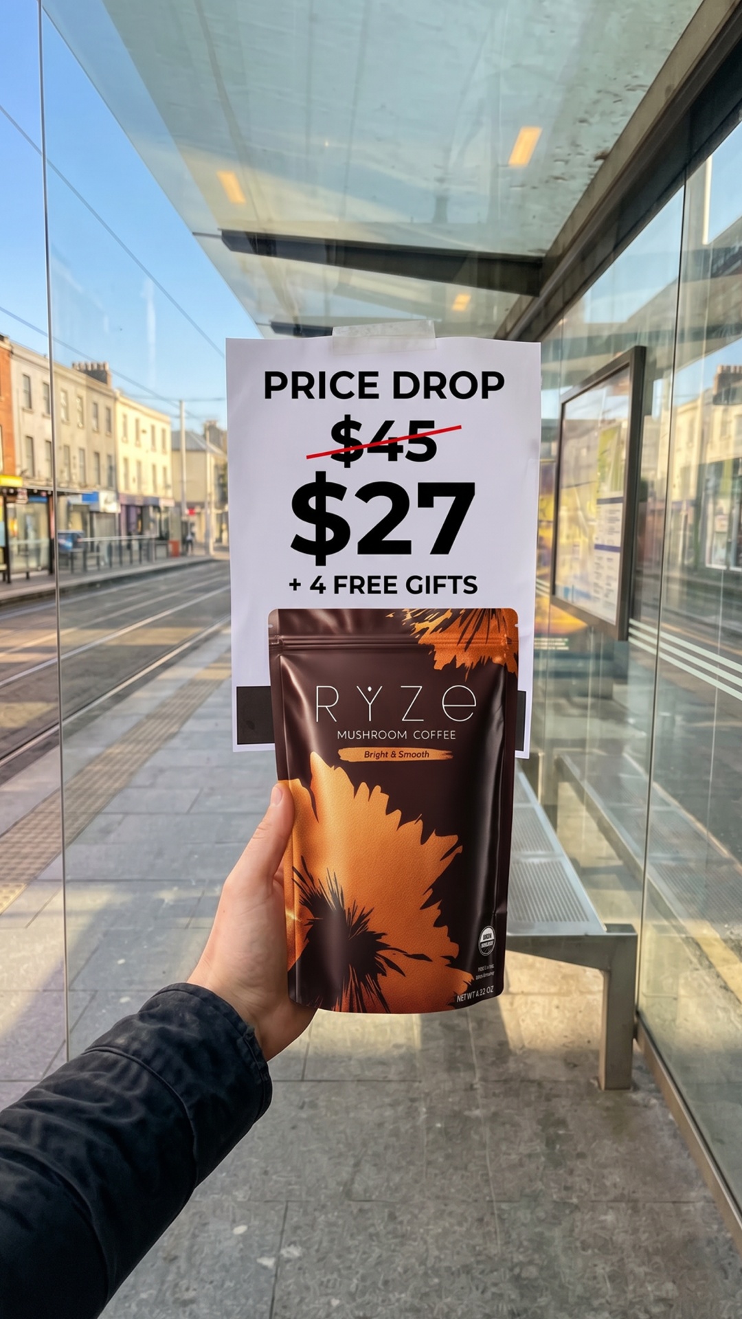 RYZE Superfoods Facebook ad