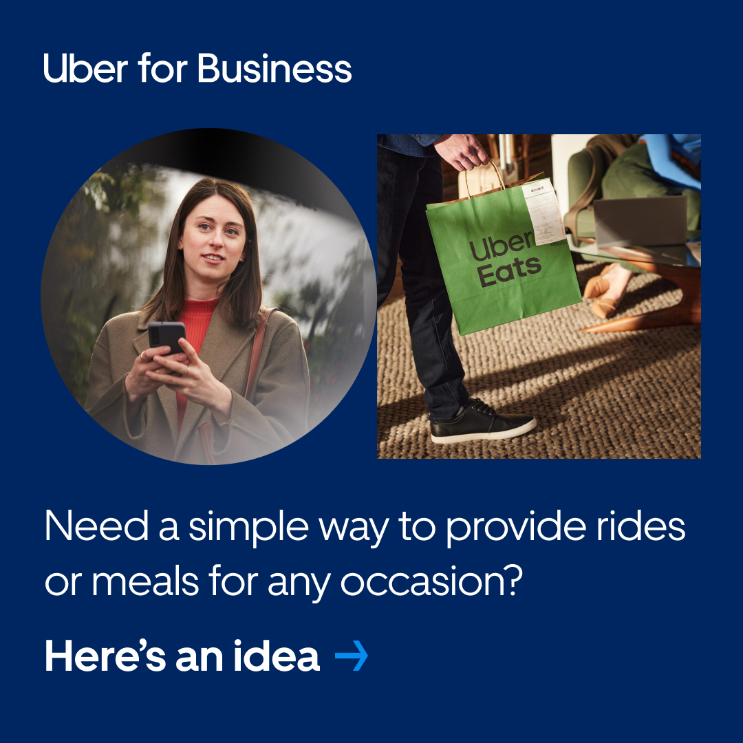 Uber for Business Facebook ad