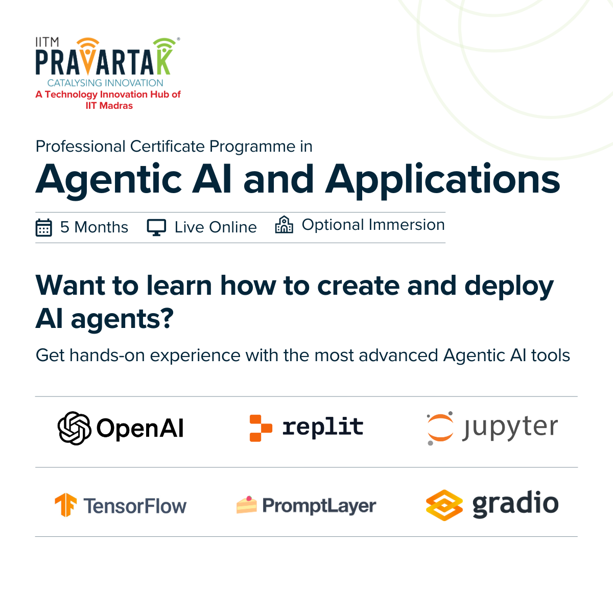 Professional Certificate Programme in Agentic AI and Applications Facebook ad