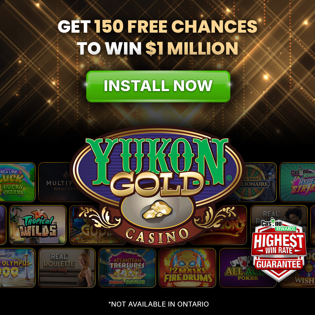 Yukon Gold Casino - Canada Facebook ad: INSTALL NOW!