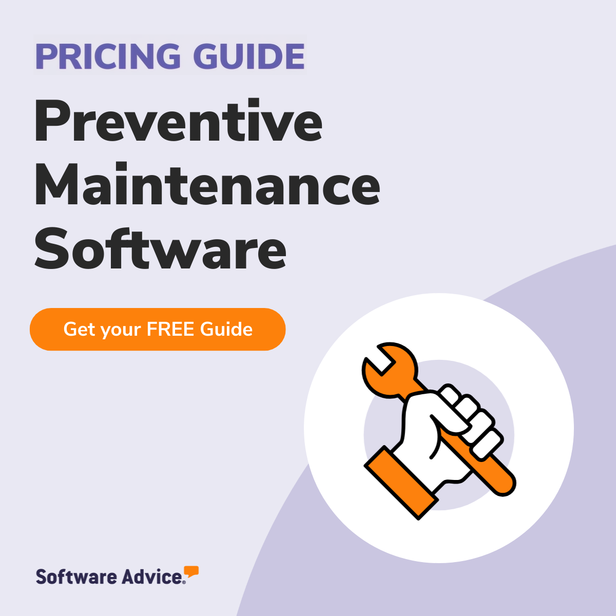 Software Advice Facebook ad: Preventive Maintenance Plan Software Pricing Guide
