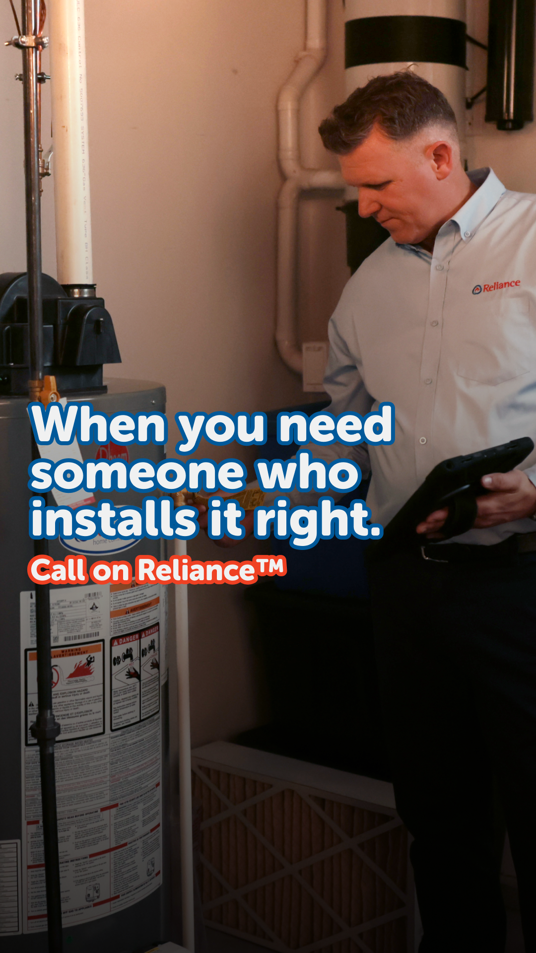 Reliance Home Comfort Facebook ad from Jan 30, 2026