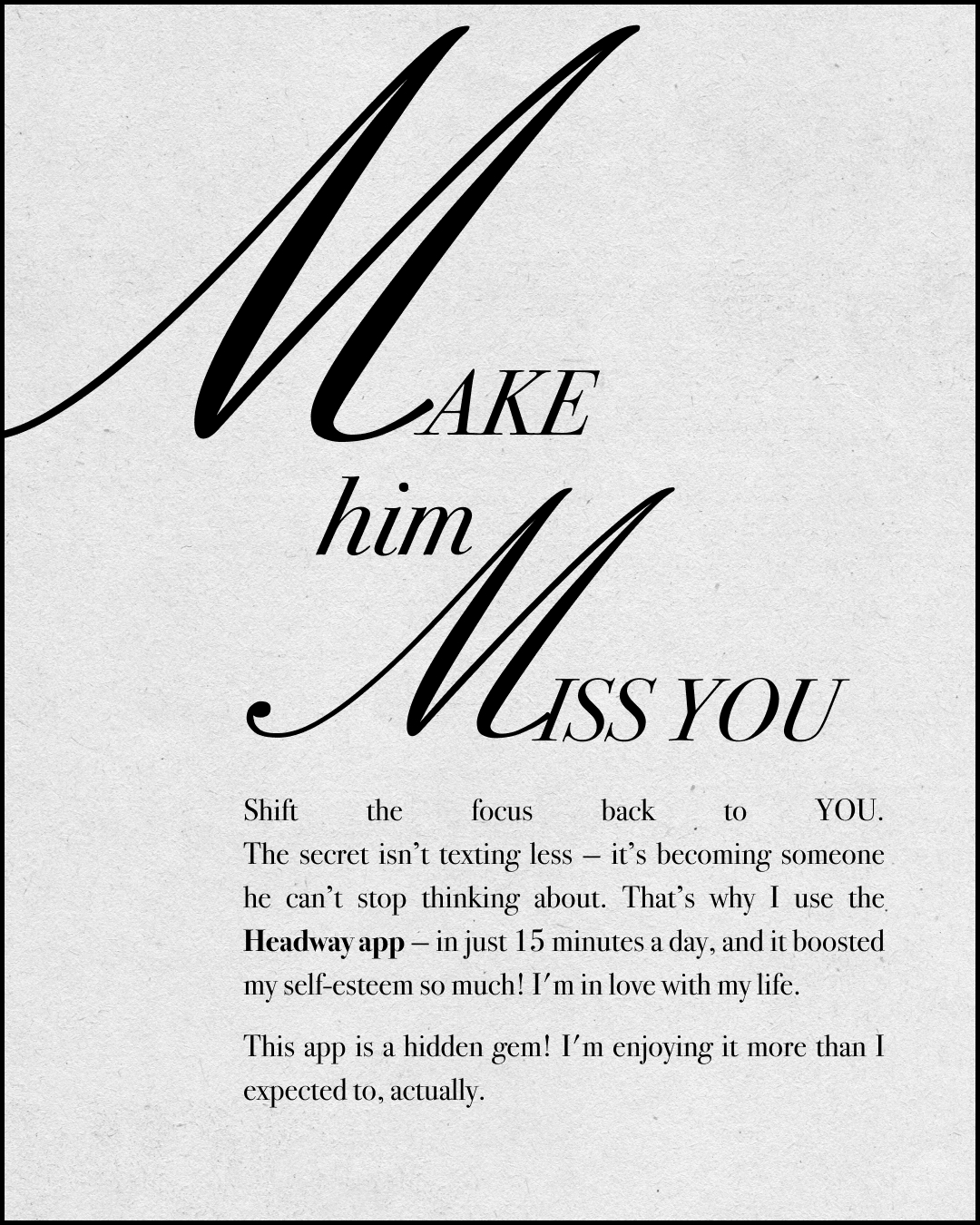 Headway App Facebook ad