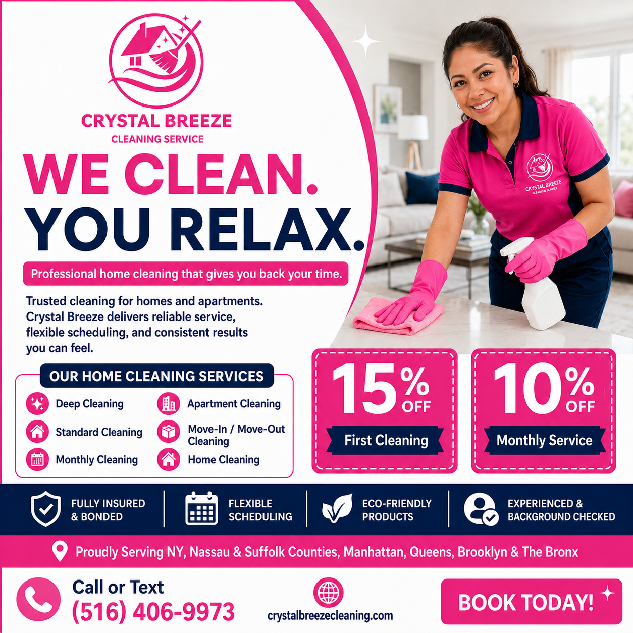 Crystal Breeze Cleaning Facebook ad