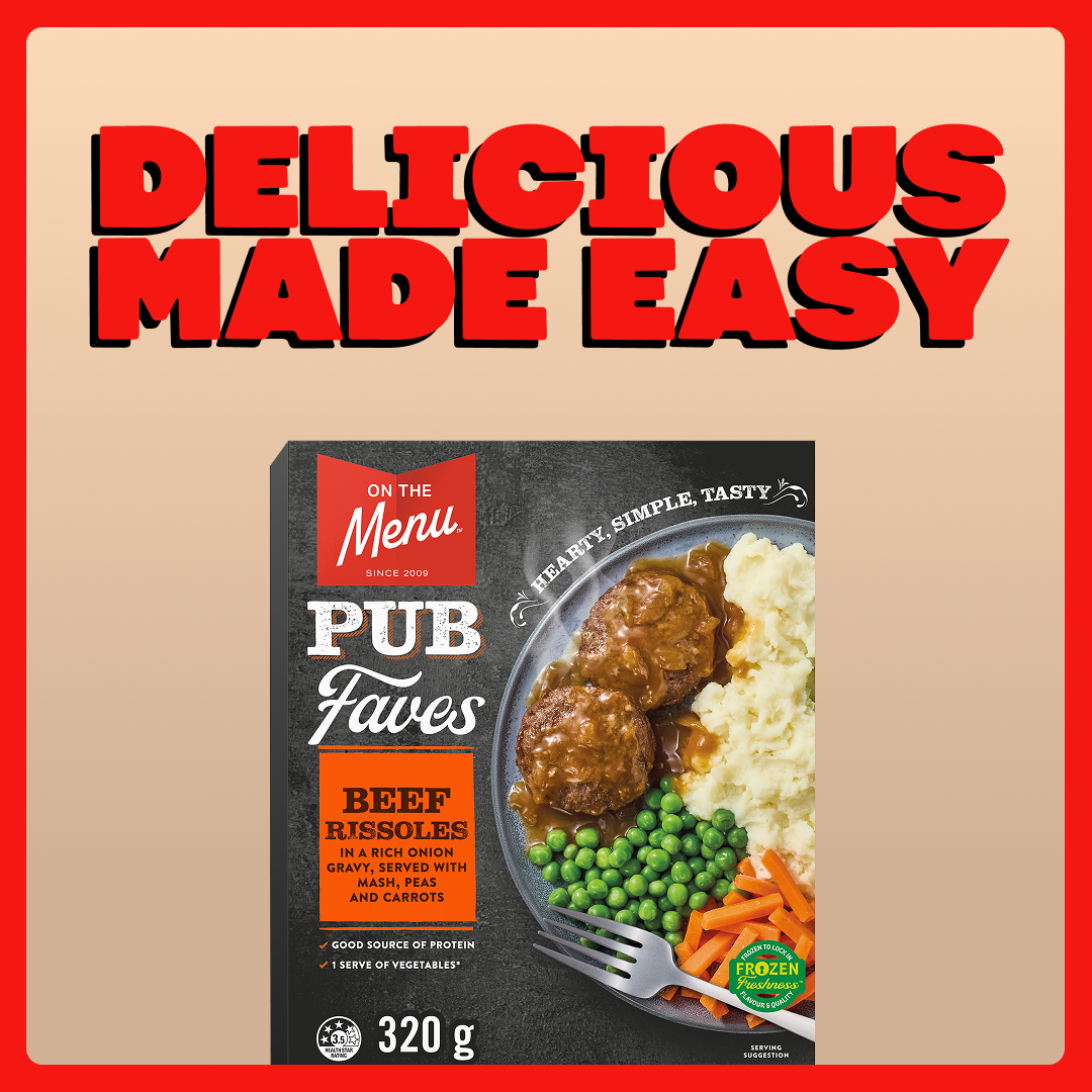 OnTheMenu Facebook ad: Real flavour, no fuss.