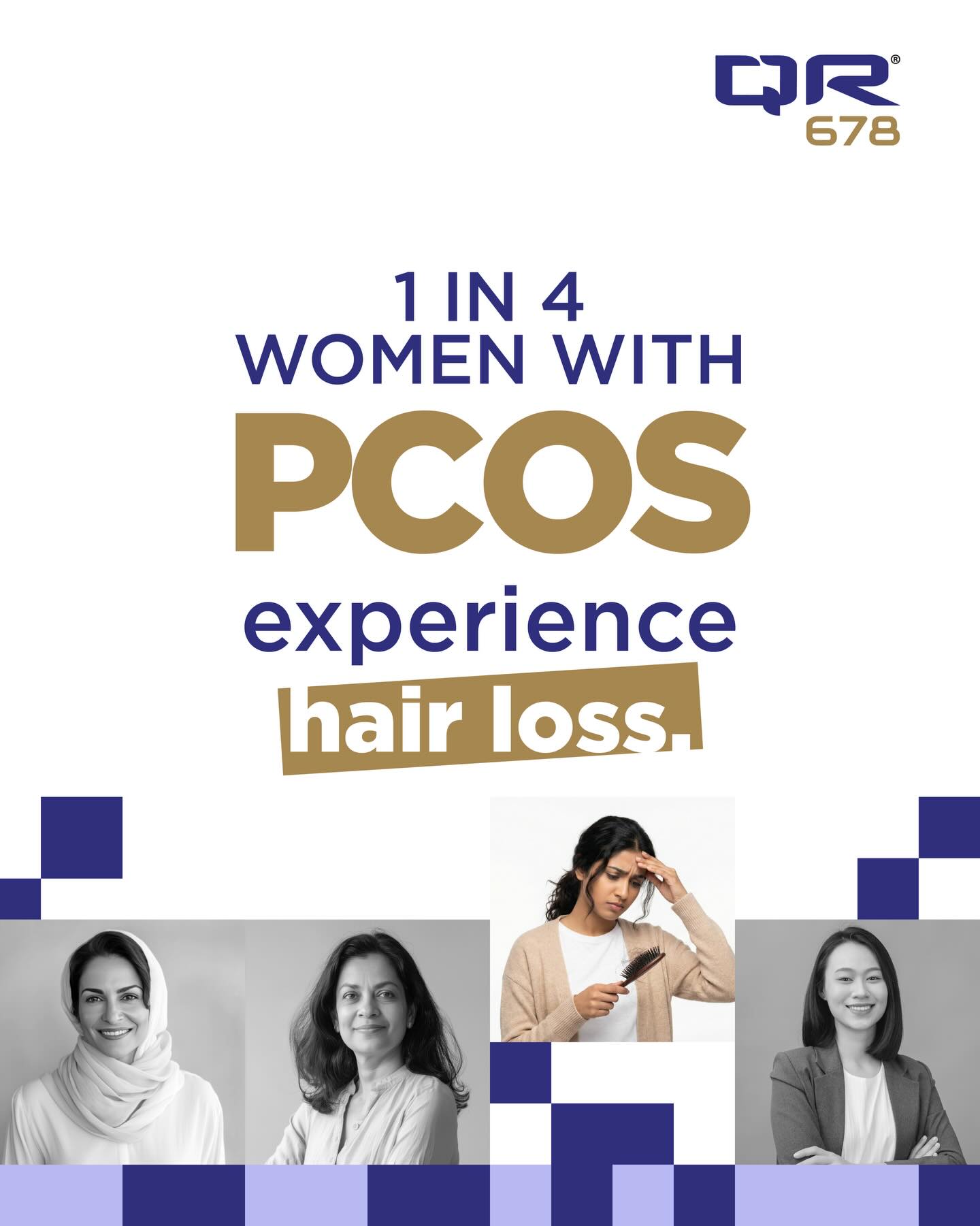 QR 678 Facebook ad: Hair loss is more than just a cosmetic…
