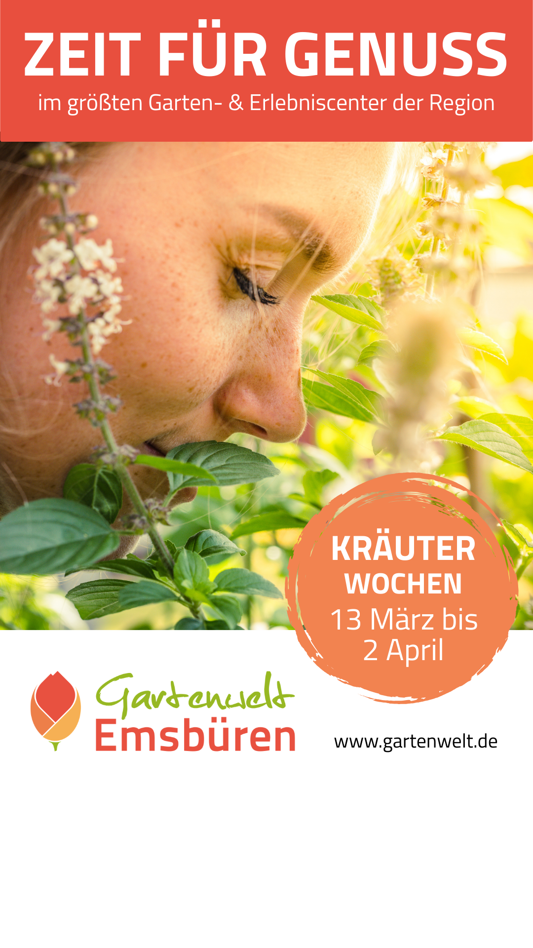 Gartenwelt Emsbüren Facebook ad from Mar 12, 2026