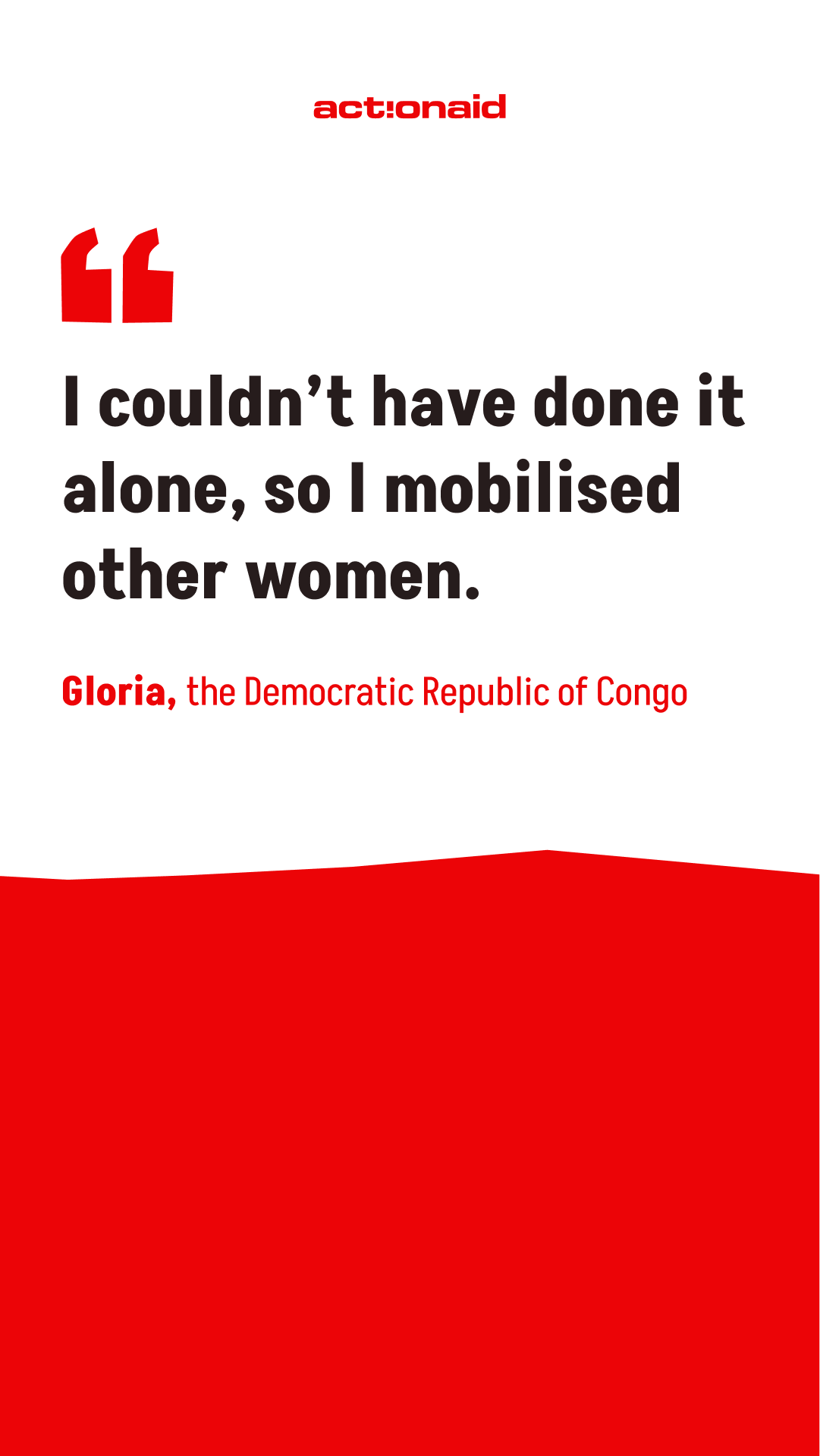 ActionAid UK Facebook ad from Feb 20, 2026