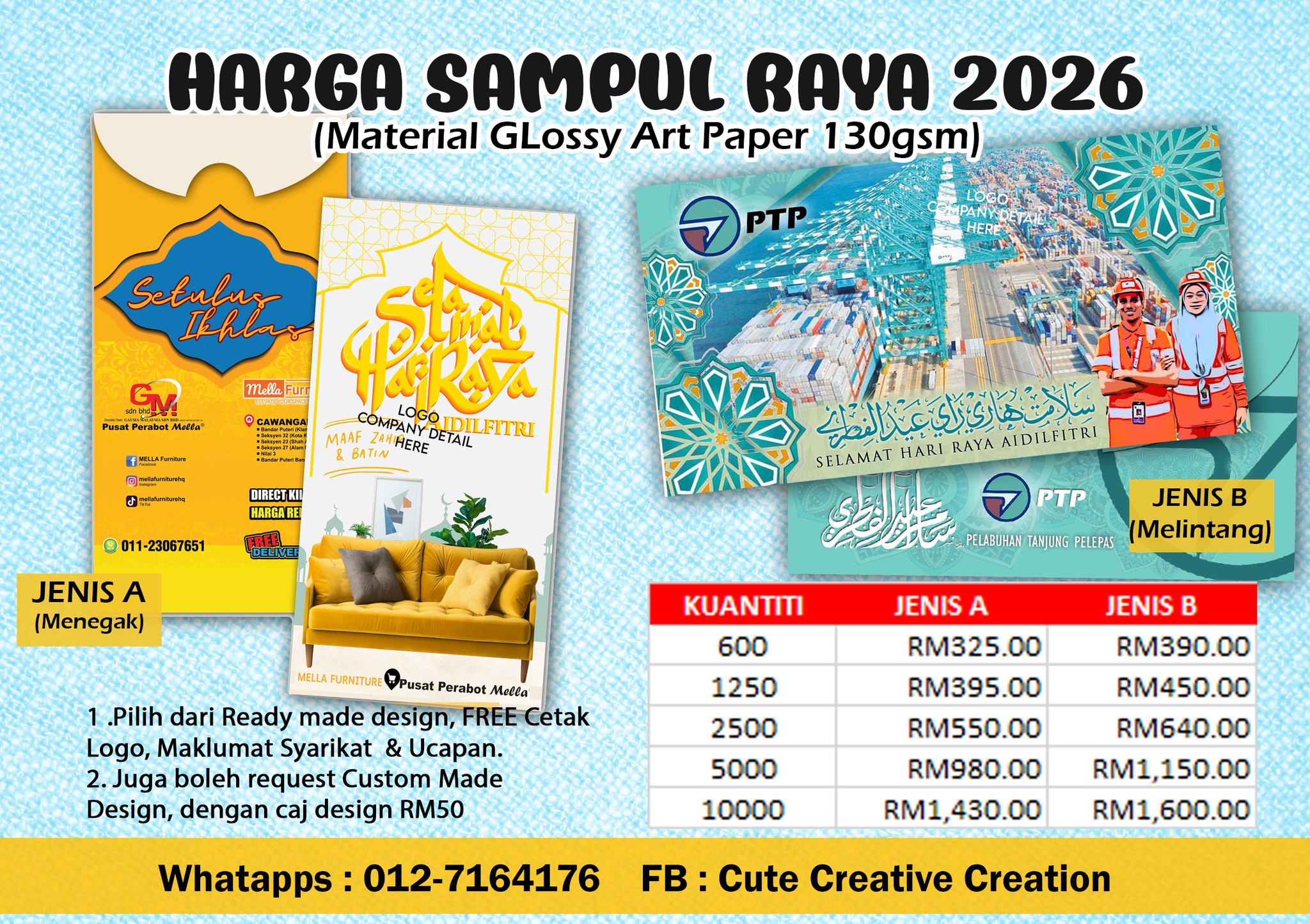 Cute Creative Creation Facebook ad: ππππ πππππ πππππ, SAMPUL RAYA COMPANY ANDAβ¦