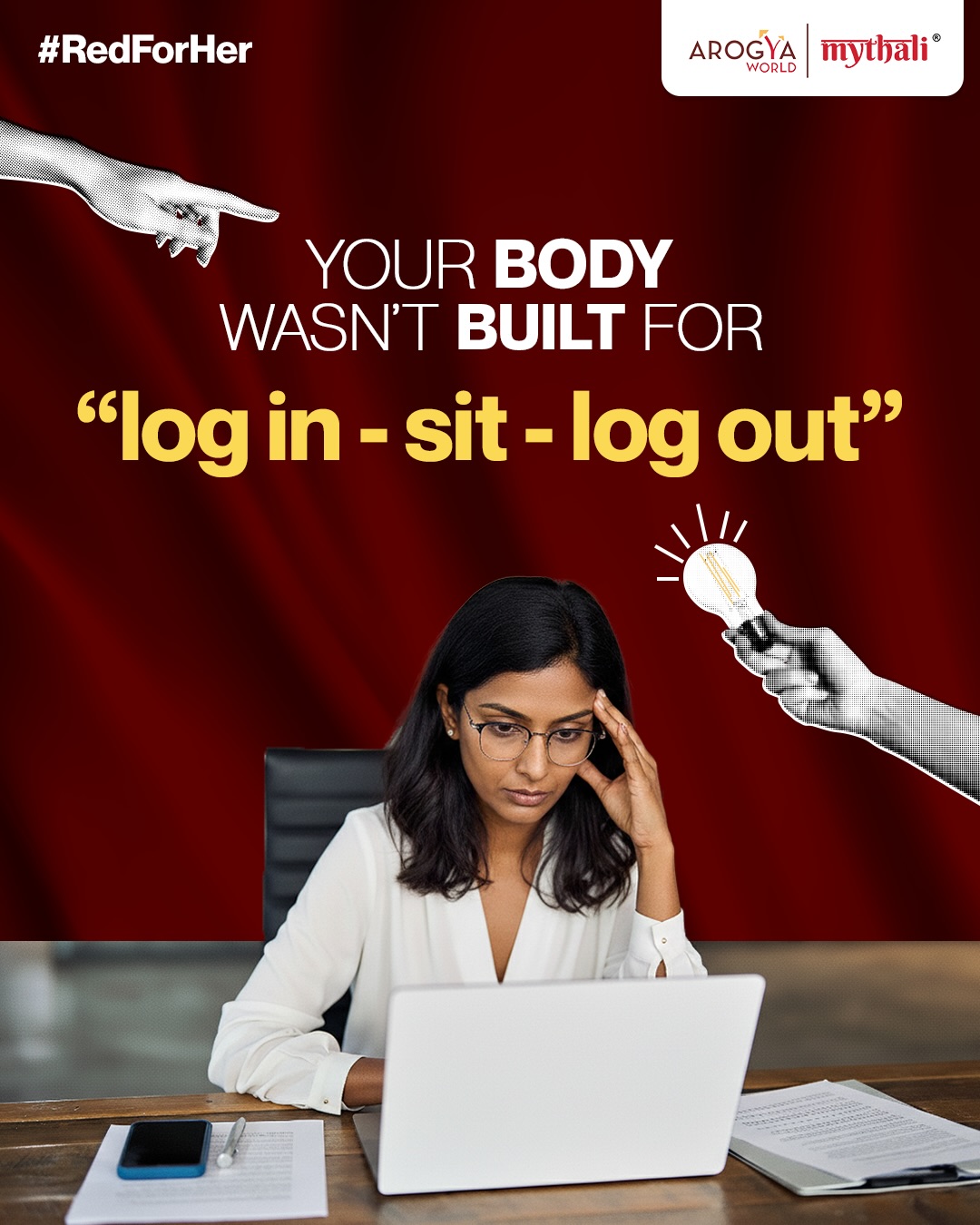 Arogya World Facebook ad: Only you can decide what lifestyle you want…