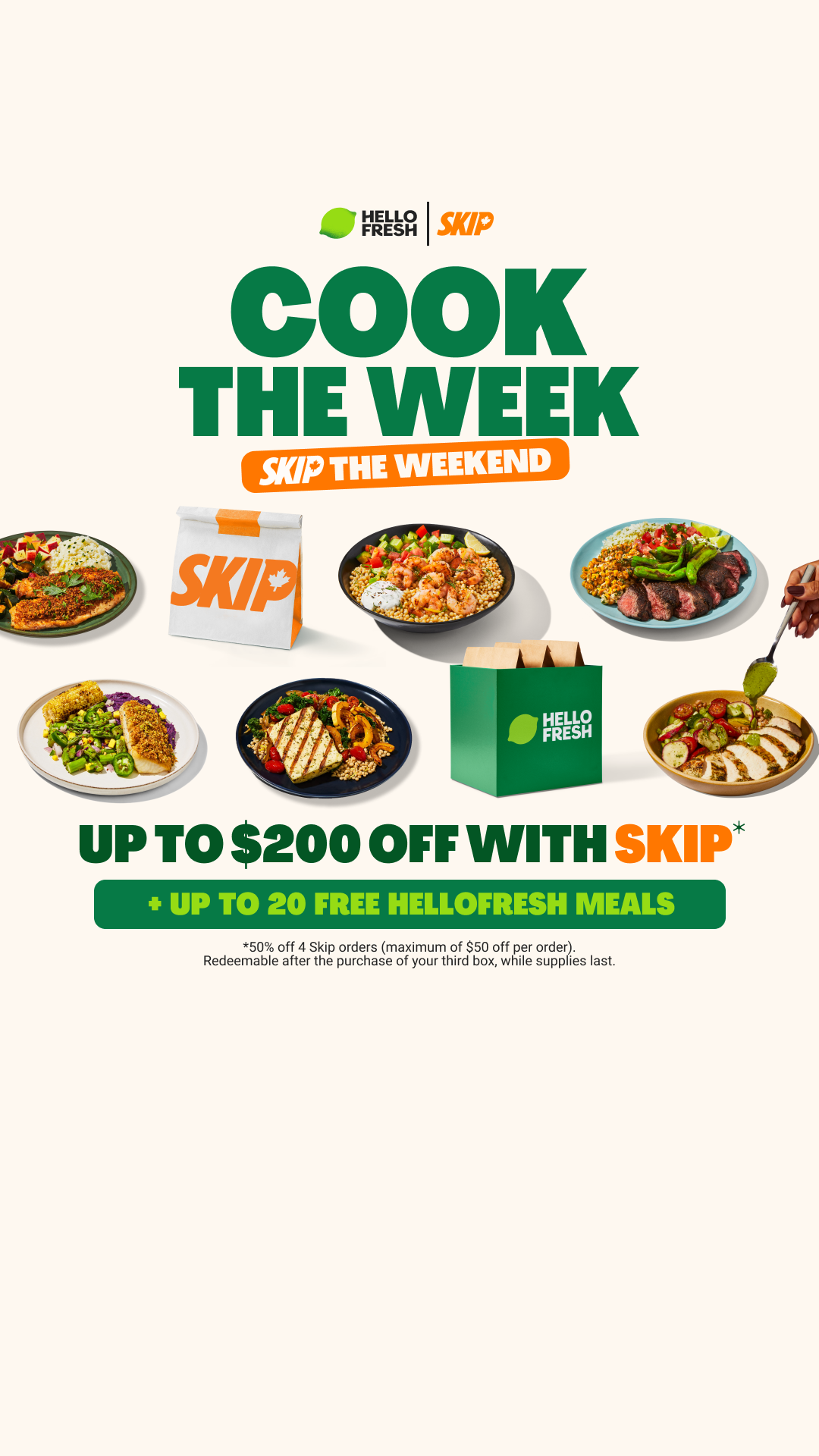 HelloFresh Facebook ad