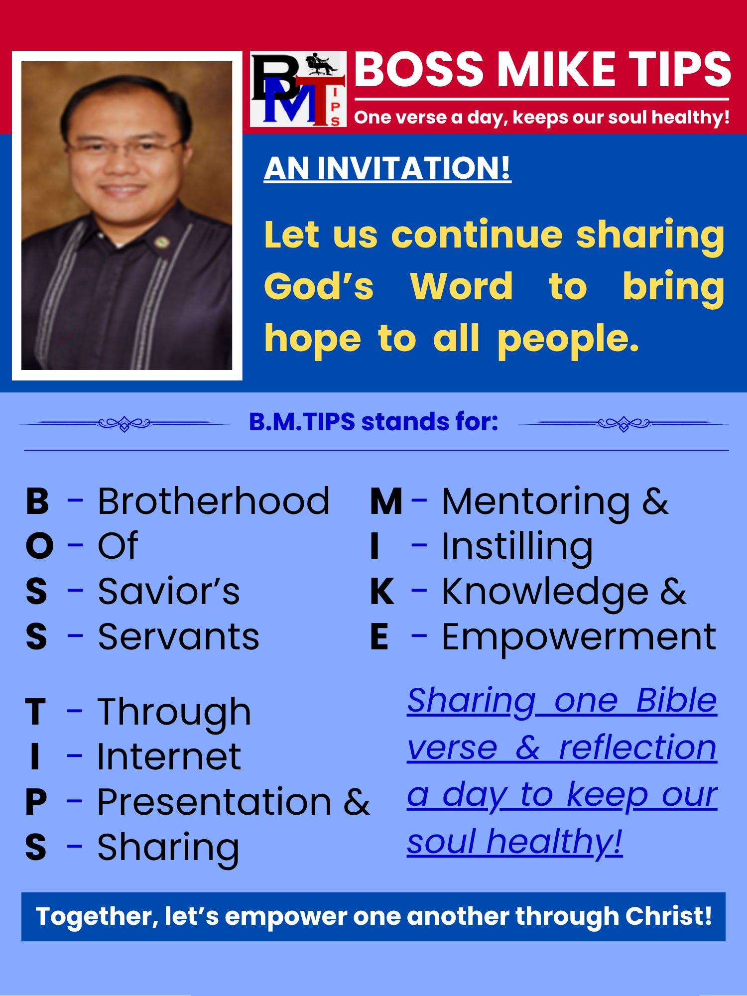 Michael B. Caasi Facebook ad: Ka-Bossing, I am inviting you Follow my Profile.