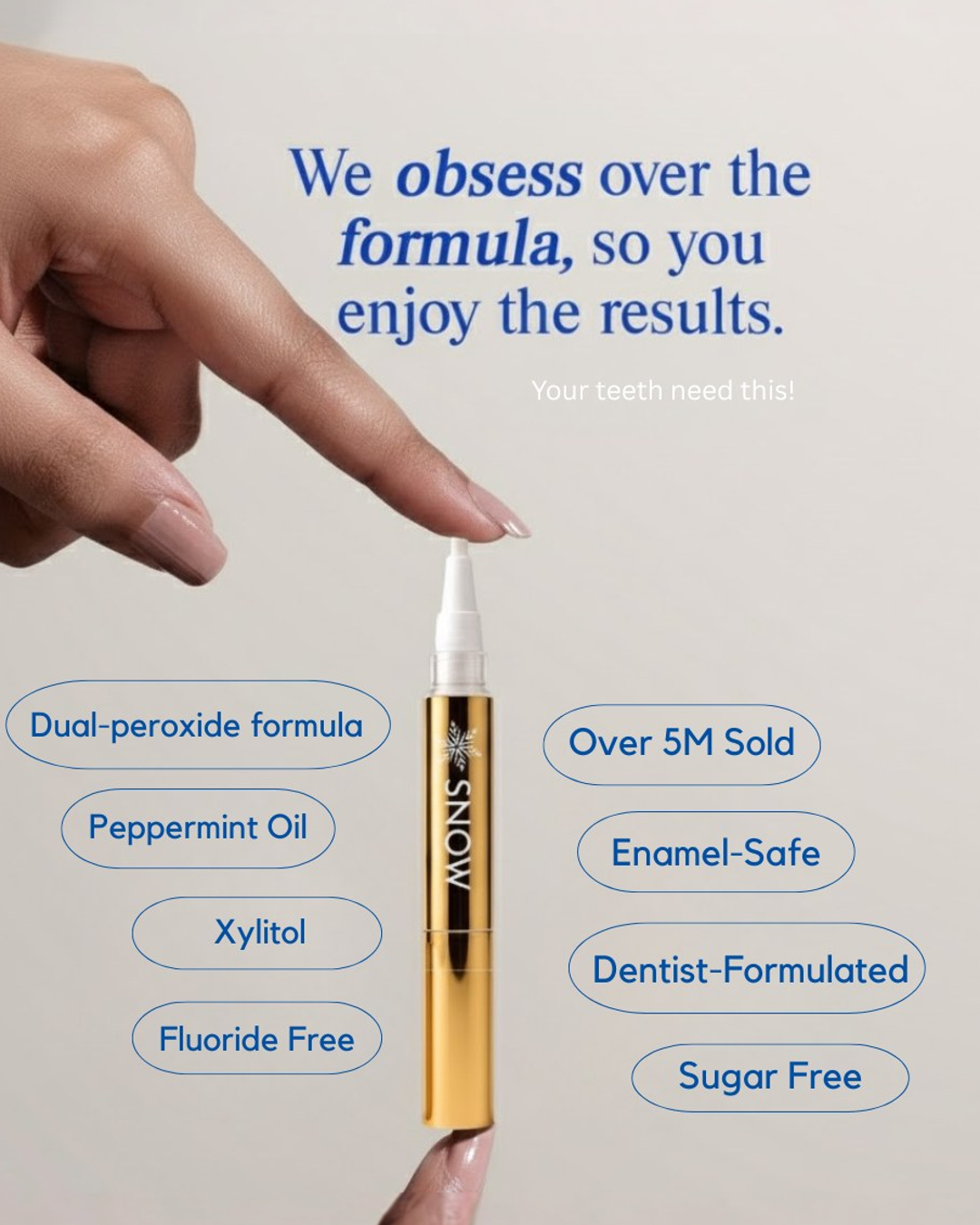 SNOW Teeth Whitening Facebook ad