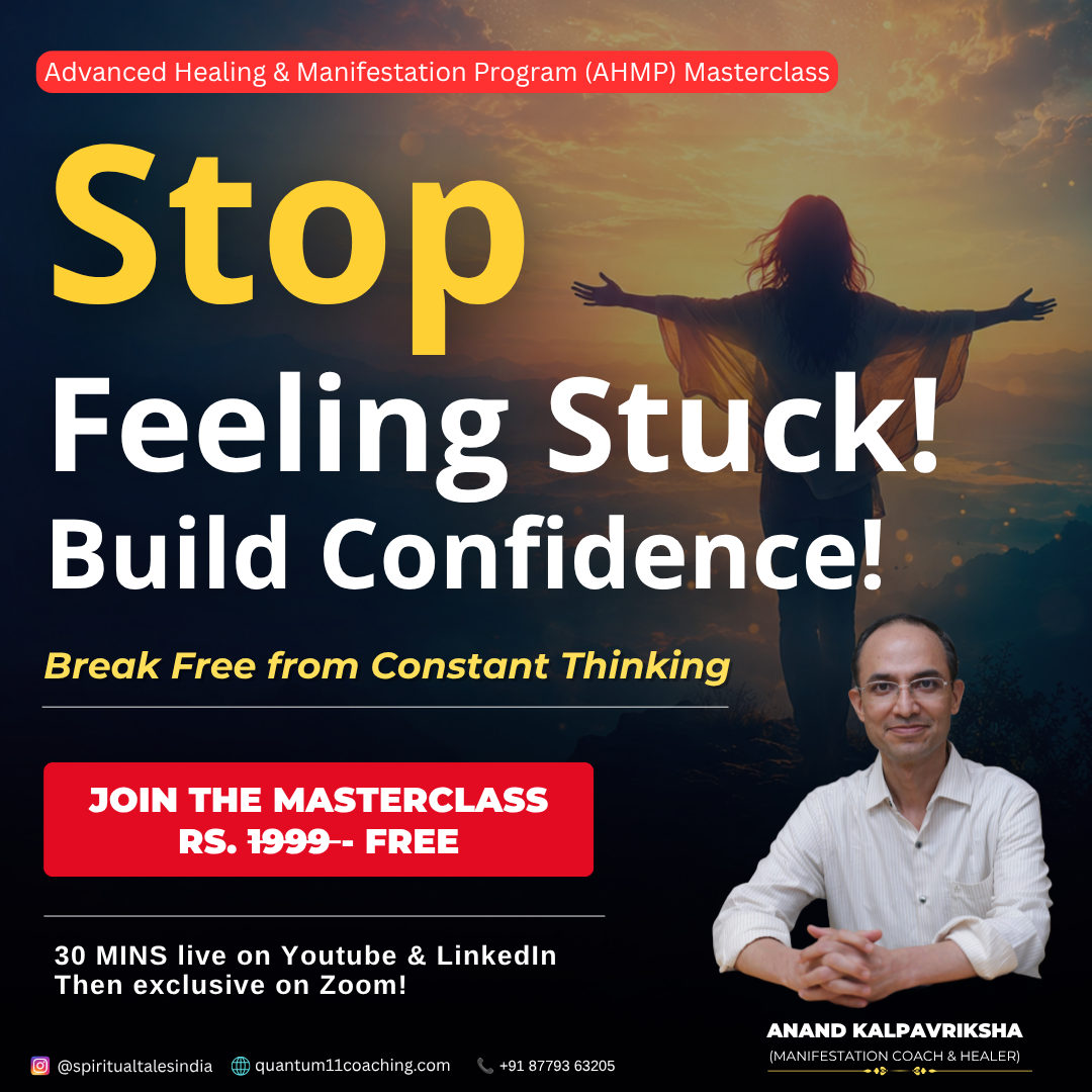 Quantum11Coaching Facebook ad: Release Stress, Fear & Overthinking, FREE Healing &…