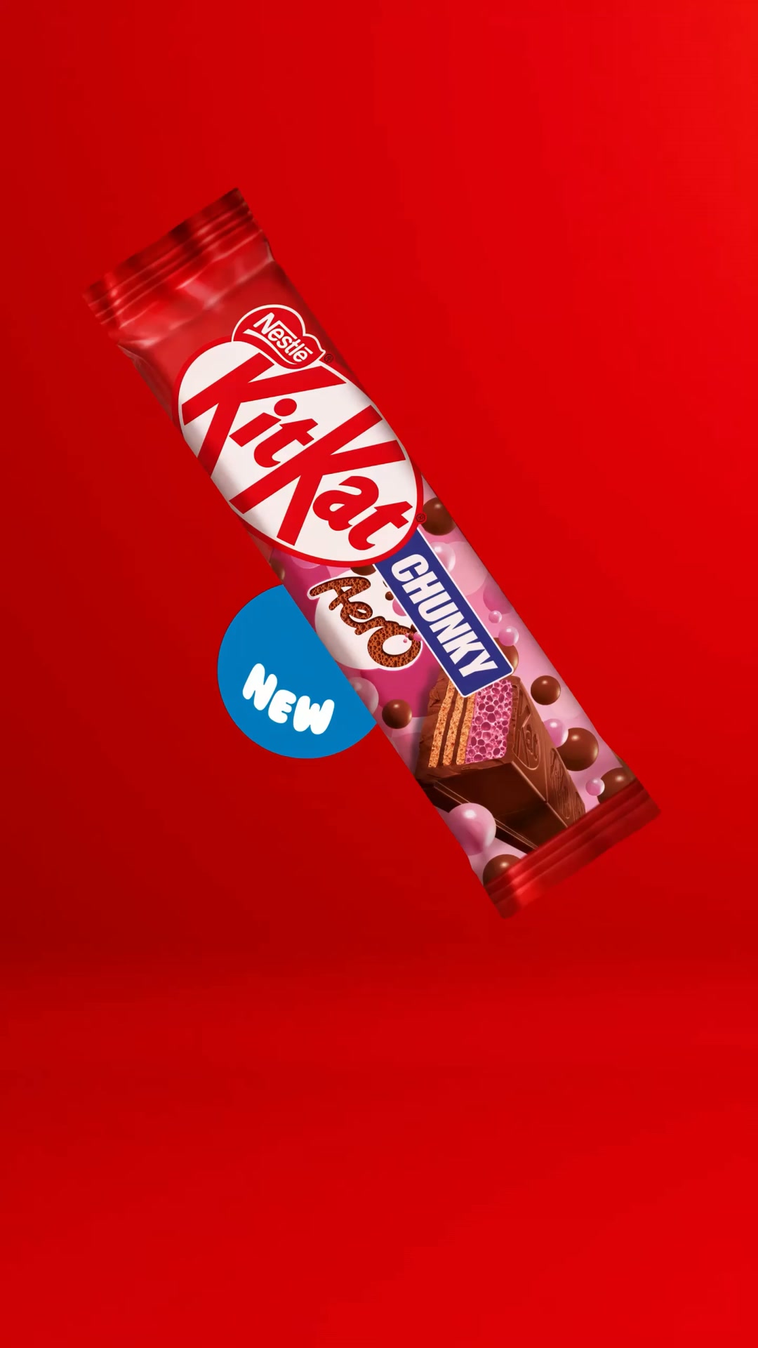 KitKat Facebook ad: New KITKAT Chunky AERO Strawberry!