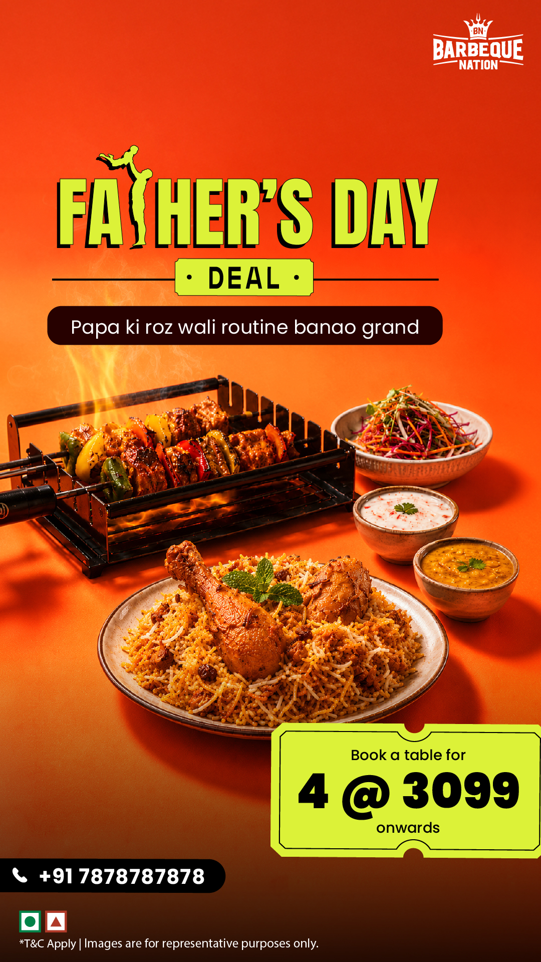 Barbeque Nation Facebook ad