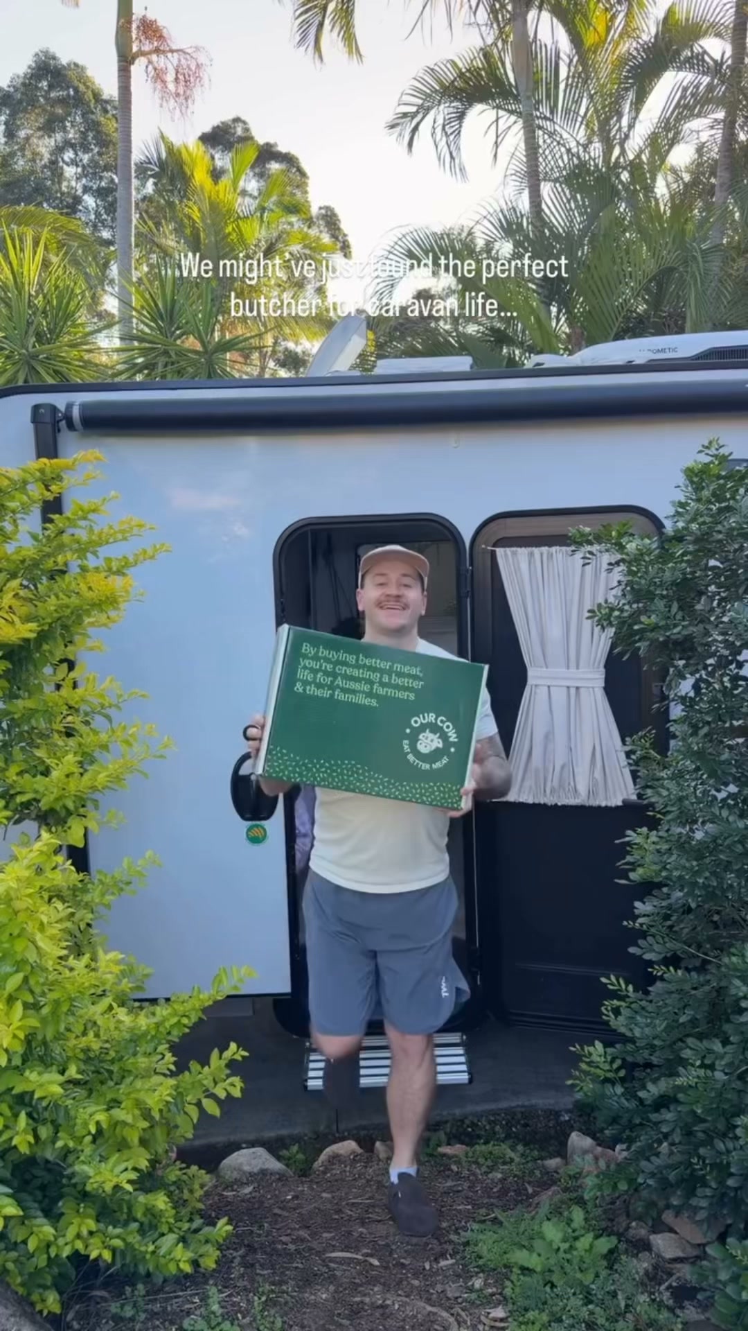 Our Cow Facebook ad: New Caravan Trip Essentials!