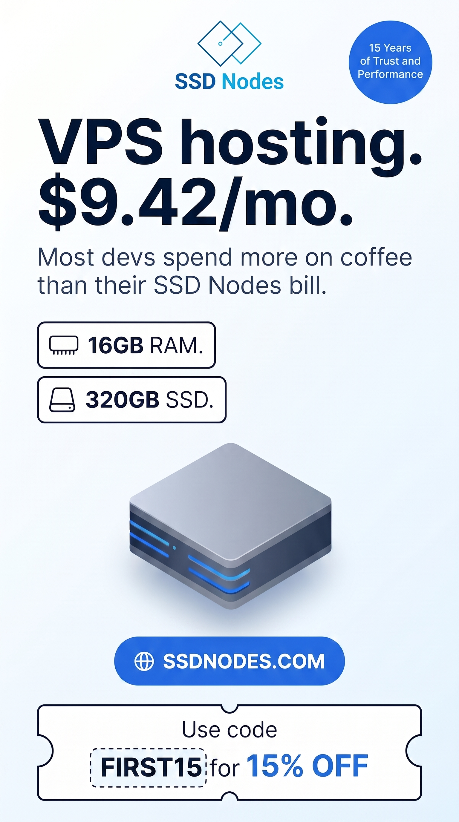 SSD Nodes Facebook ad