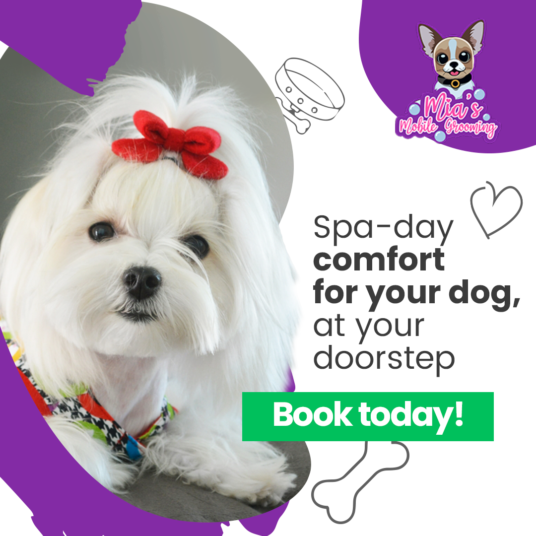 Mias Mobile Grooming Facebook ad from Mar 10, 2026