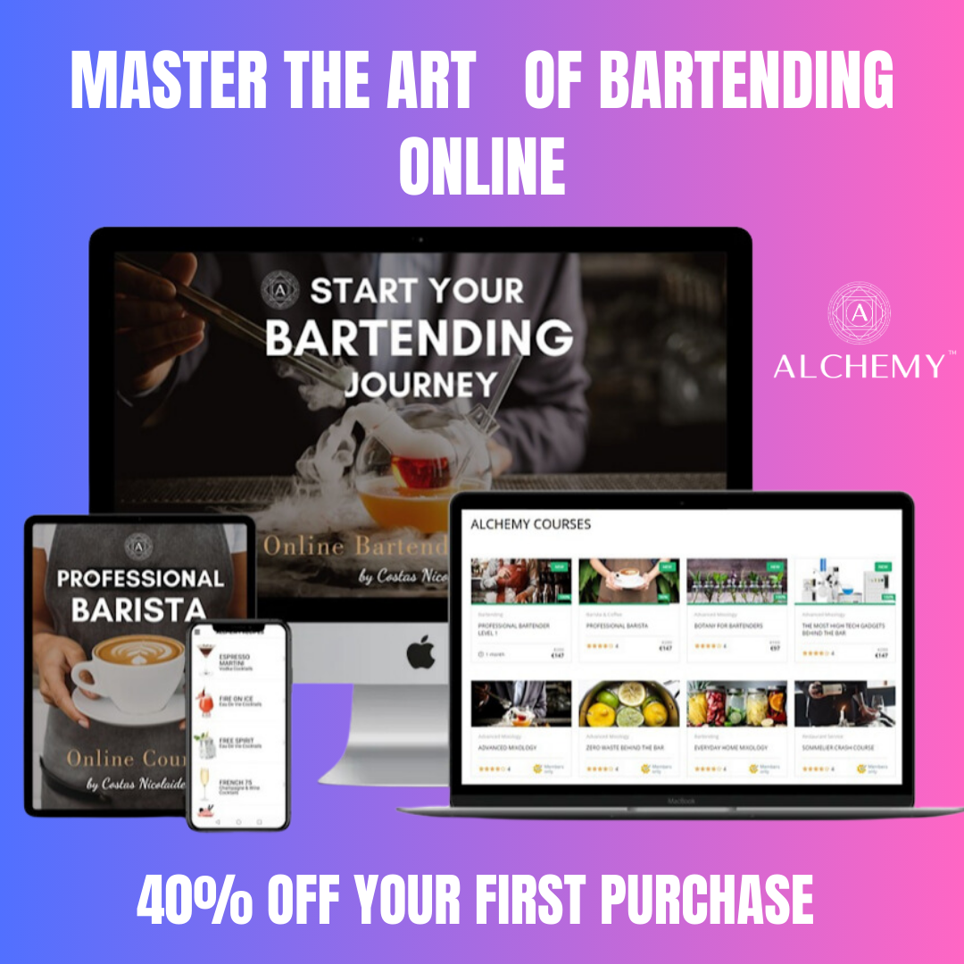 Alchemy Bartending School Facebook ad