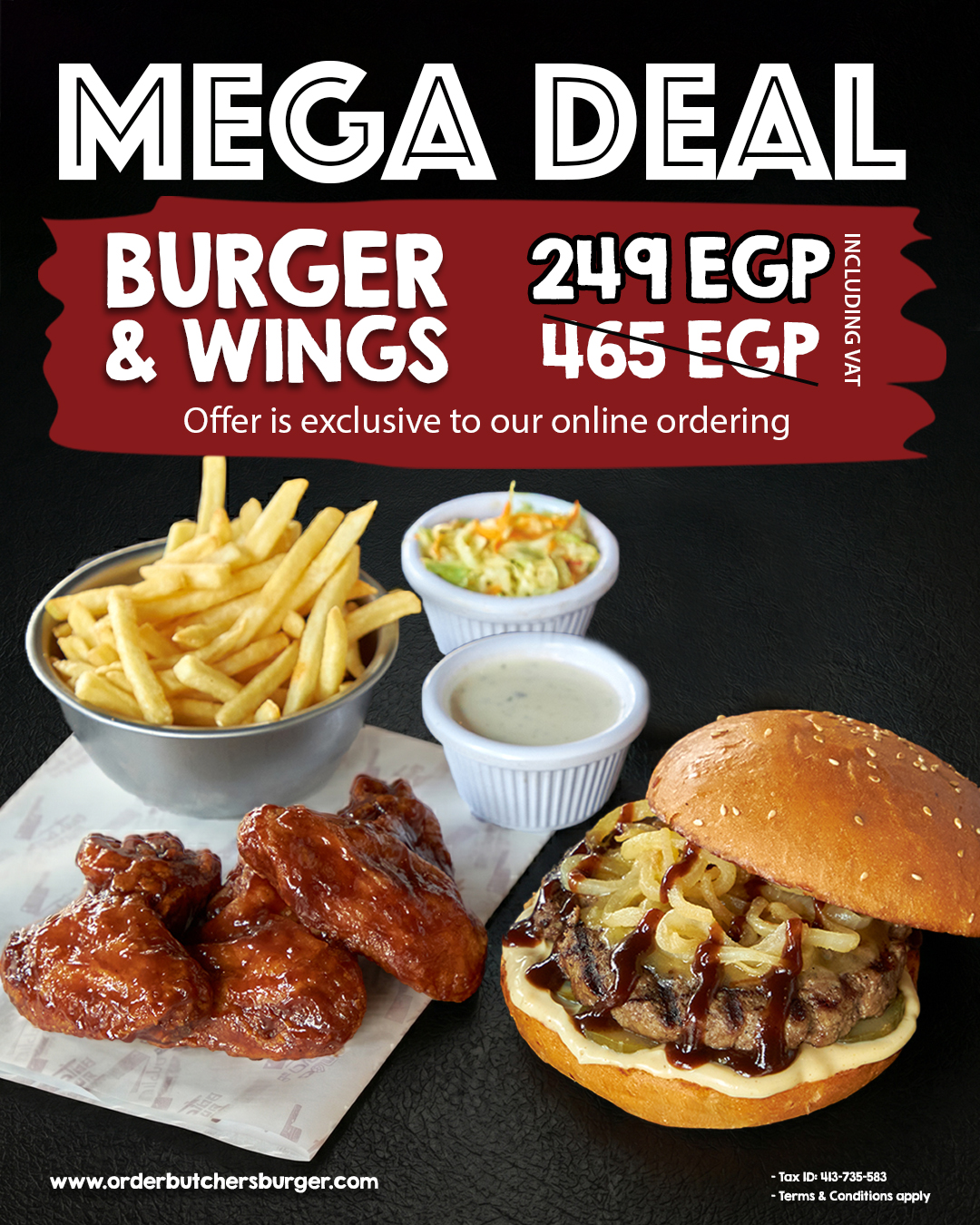 Butcher's Burger Facebook ad