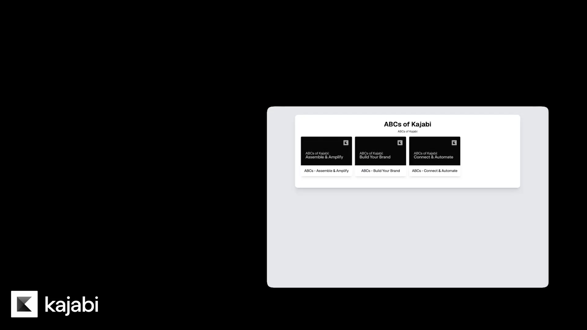 Kajabi Facebook ad: Watch the Demo