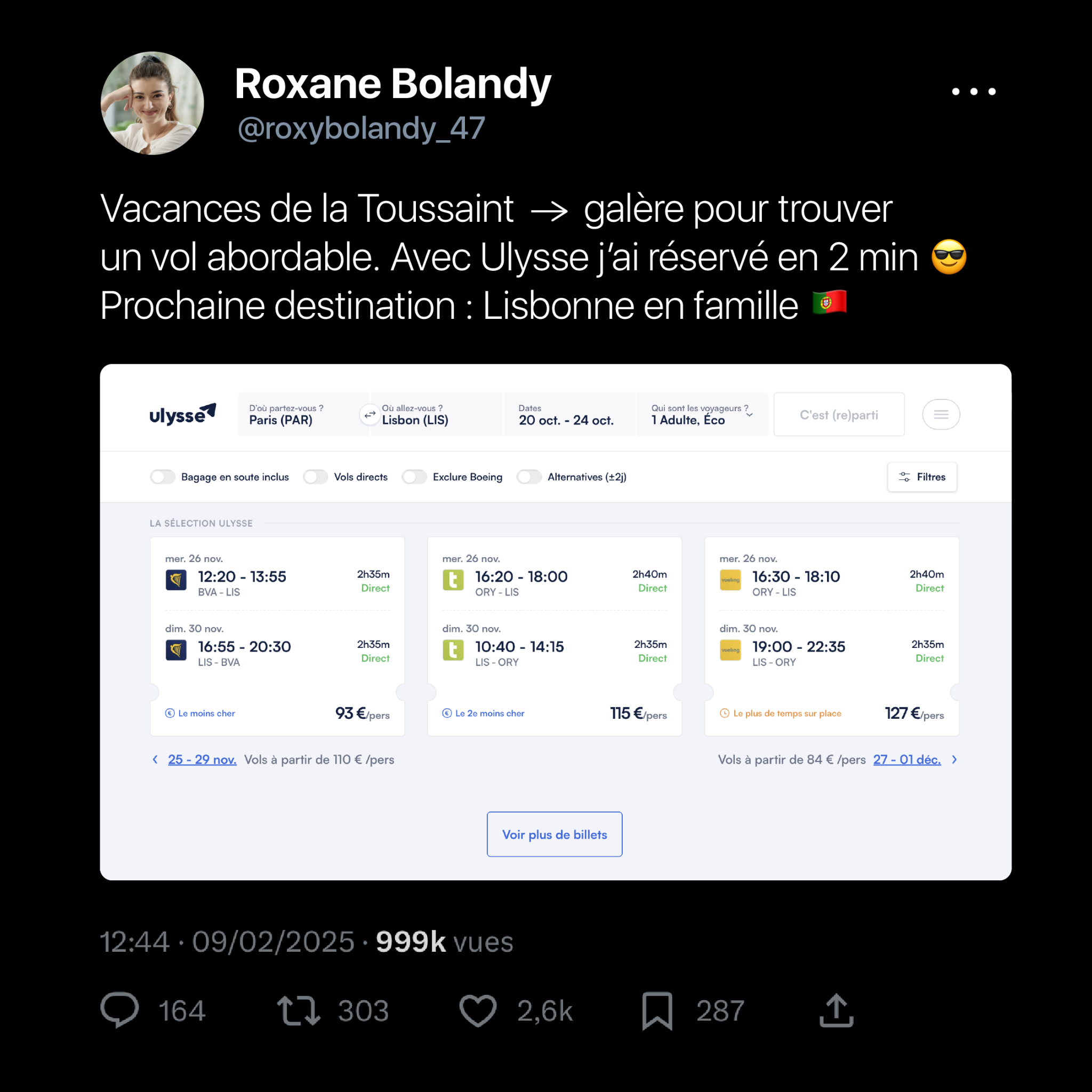 Ulysse Facebook ad