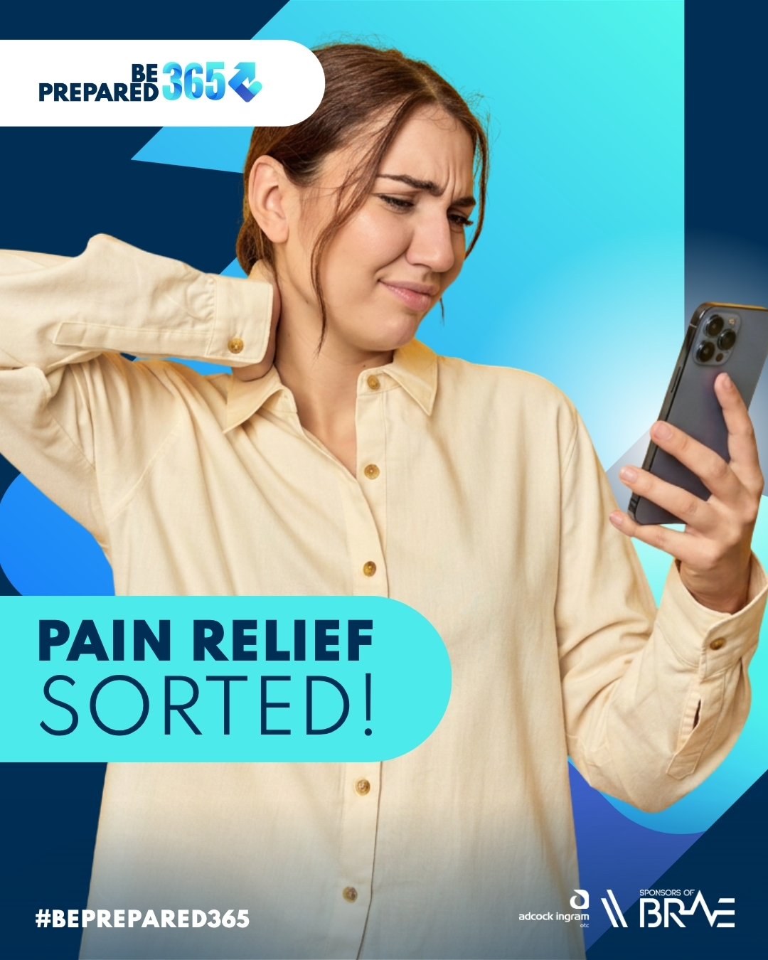 BePrepared365 Facebook ad: Be Prepared for Any Pain