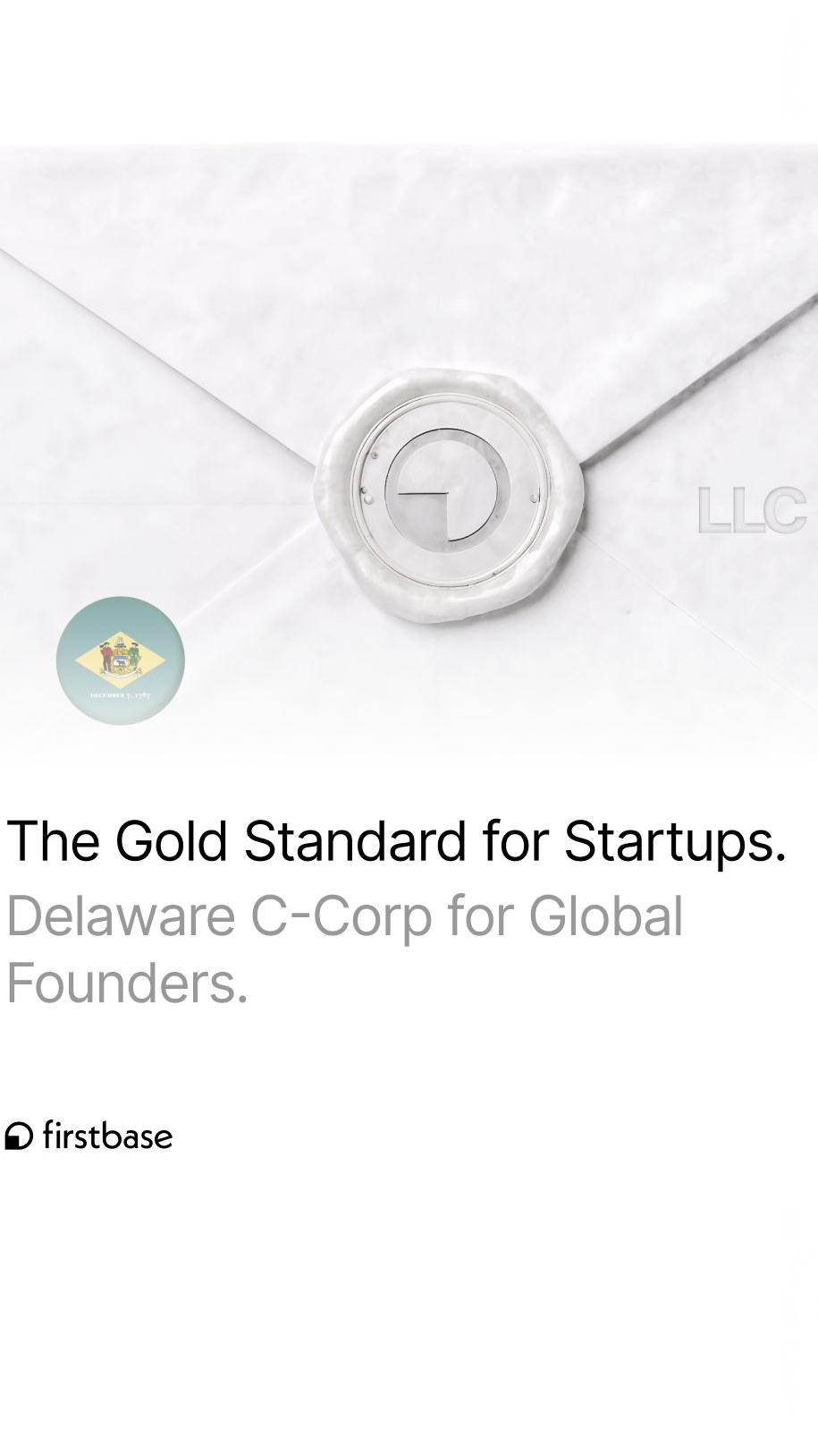Firstbase Facebook ad: Your startup checklist, auto-checked.