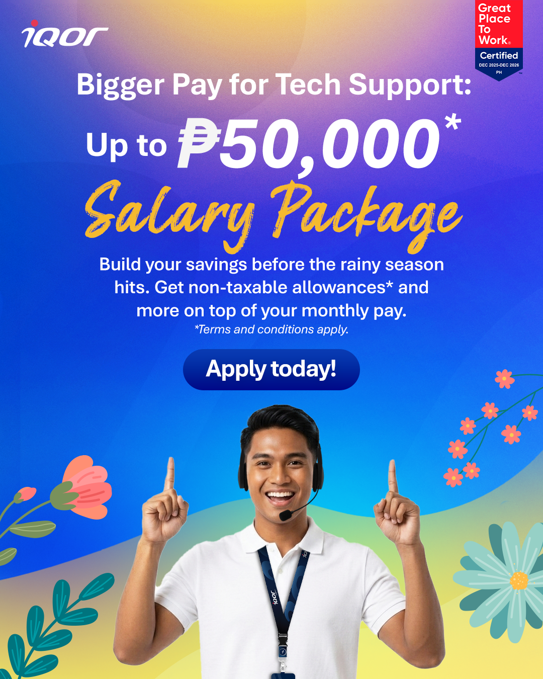 iQor Philippines Facebook ad