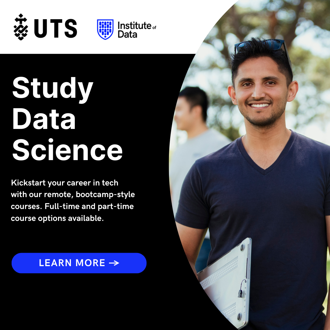 Institute of Data Facebook ad: Study Data Science Remotely