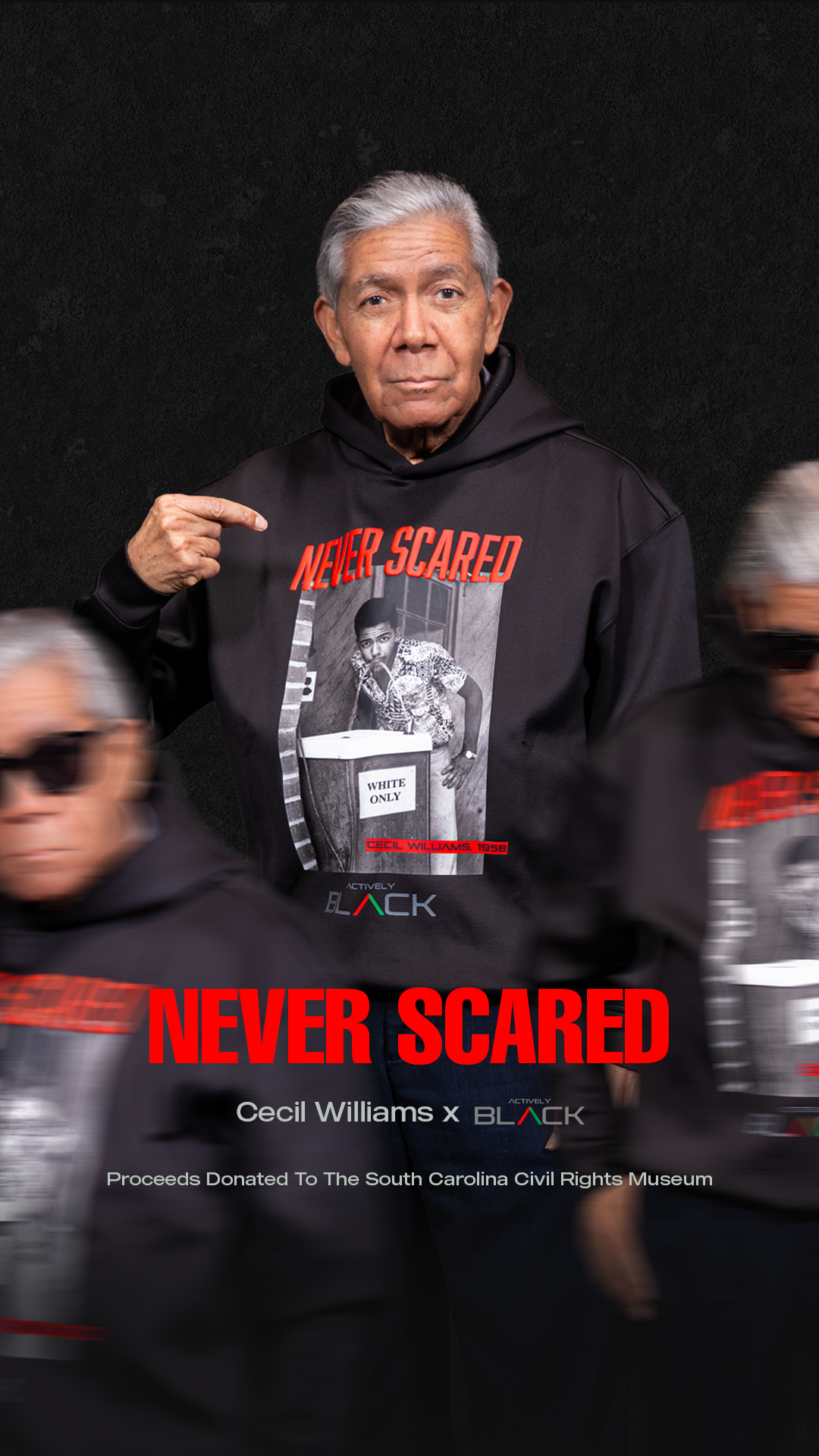 Actively BLACK Facebook ad: Never Scared