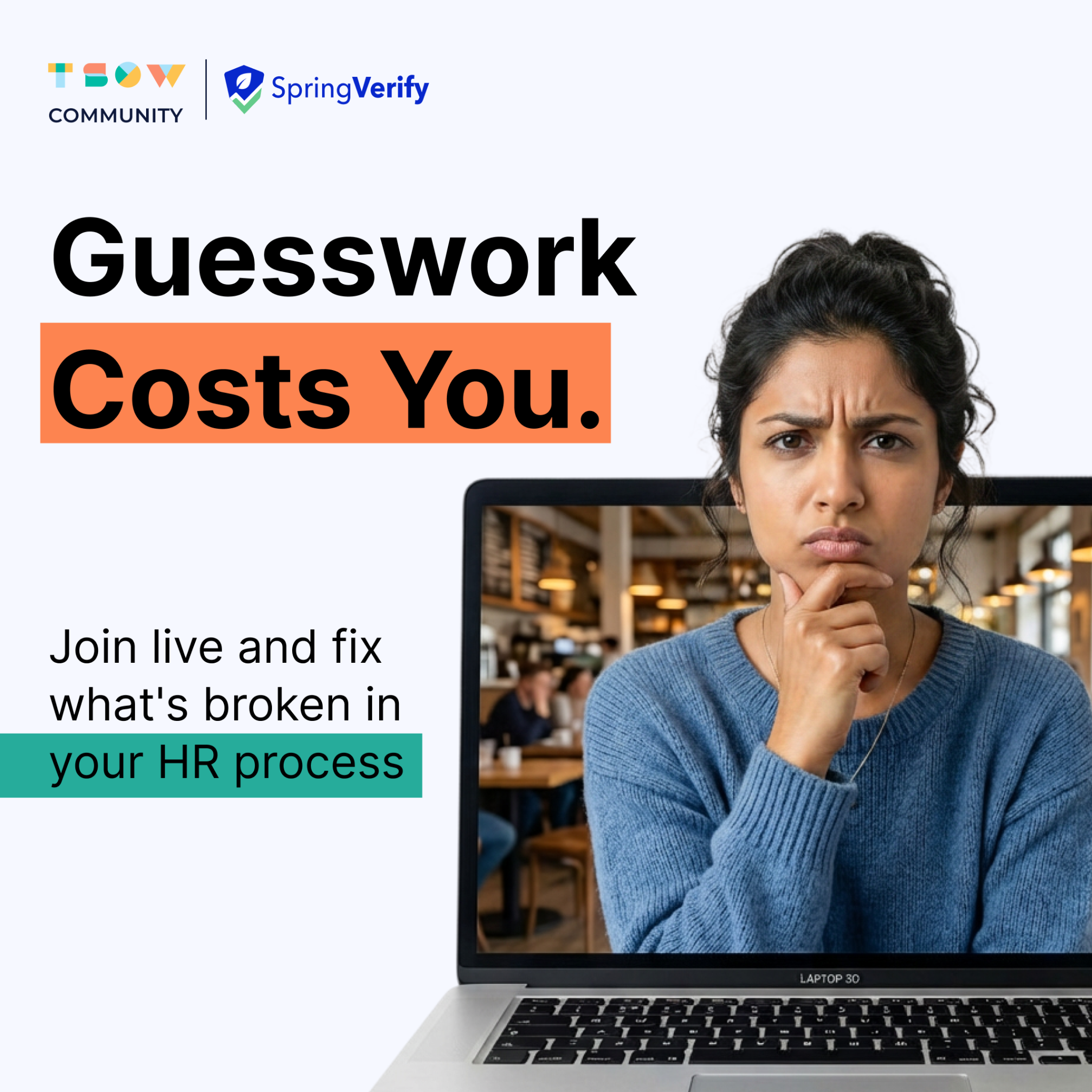 Springworks Facebook ad: Free HR Playbook Claude Cowork in Action