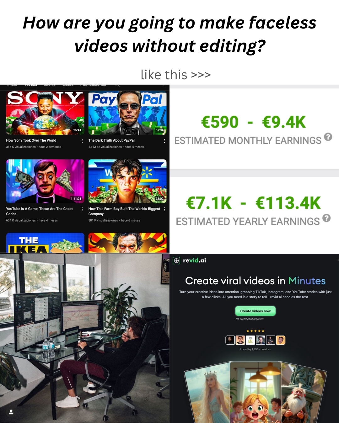 Revid.ai Facebook ad