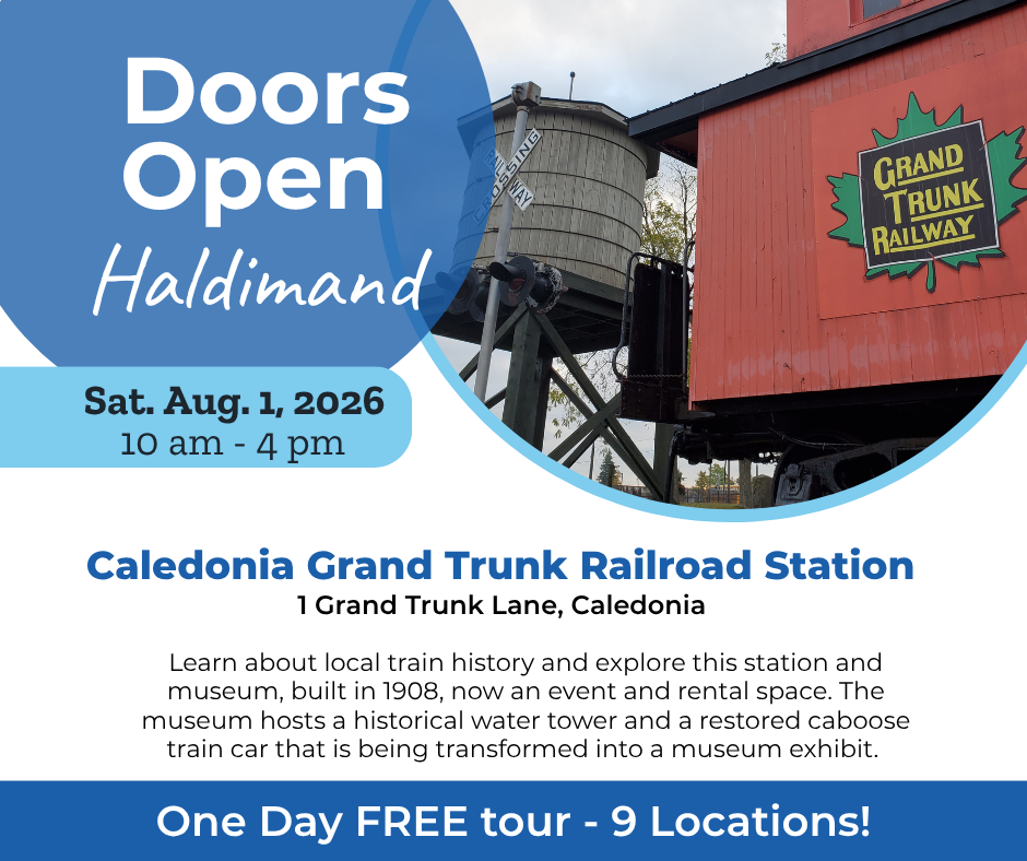 Haldimand County Tourism Facebook ad: Step inside historic sites, community spaces, local…
