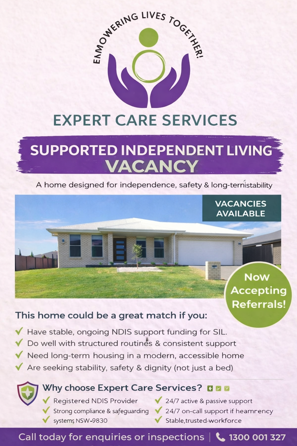 Expert Care Services Facebook ad from Jan 15, 2026