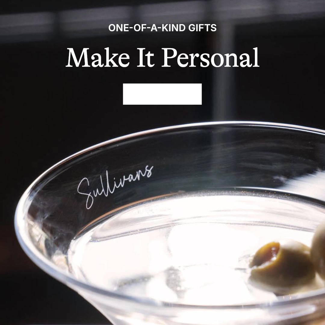 Simon Pearce Facebook ad: A Gift of Personalization