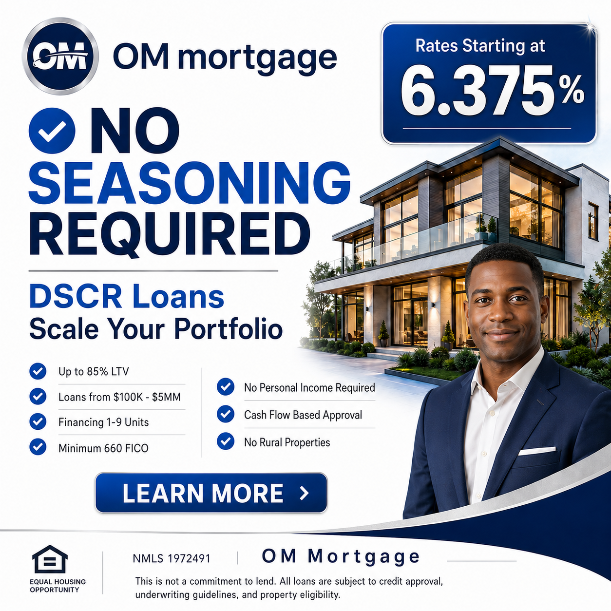 OM Mortgage NMLS 1972491 Facebook ad