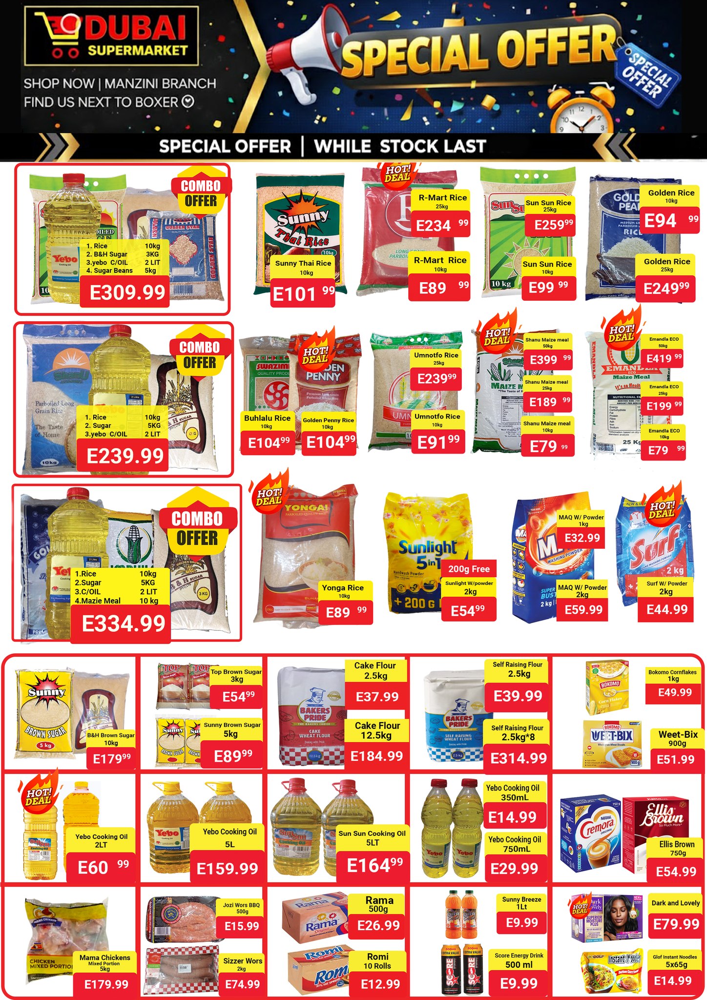 Dubai supermarket Facebook ad