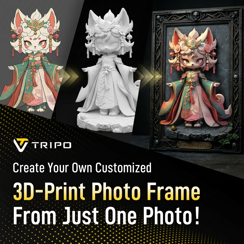 Tripo 3D Facebook ad