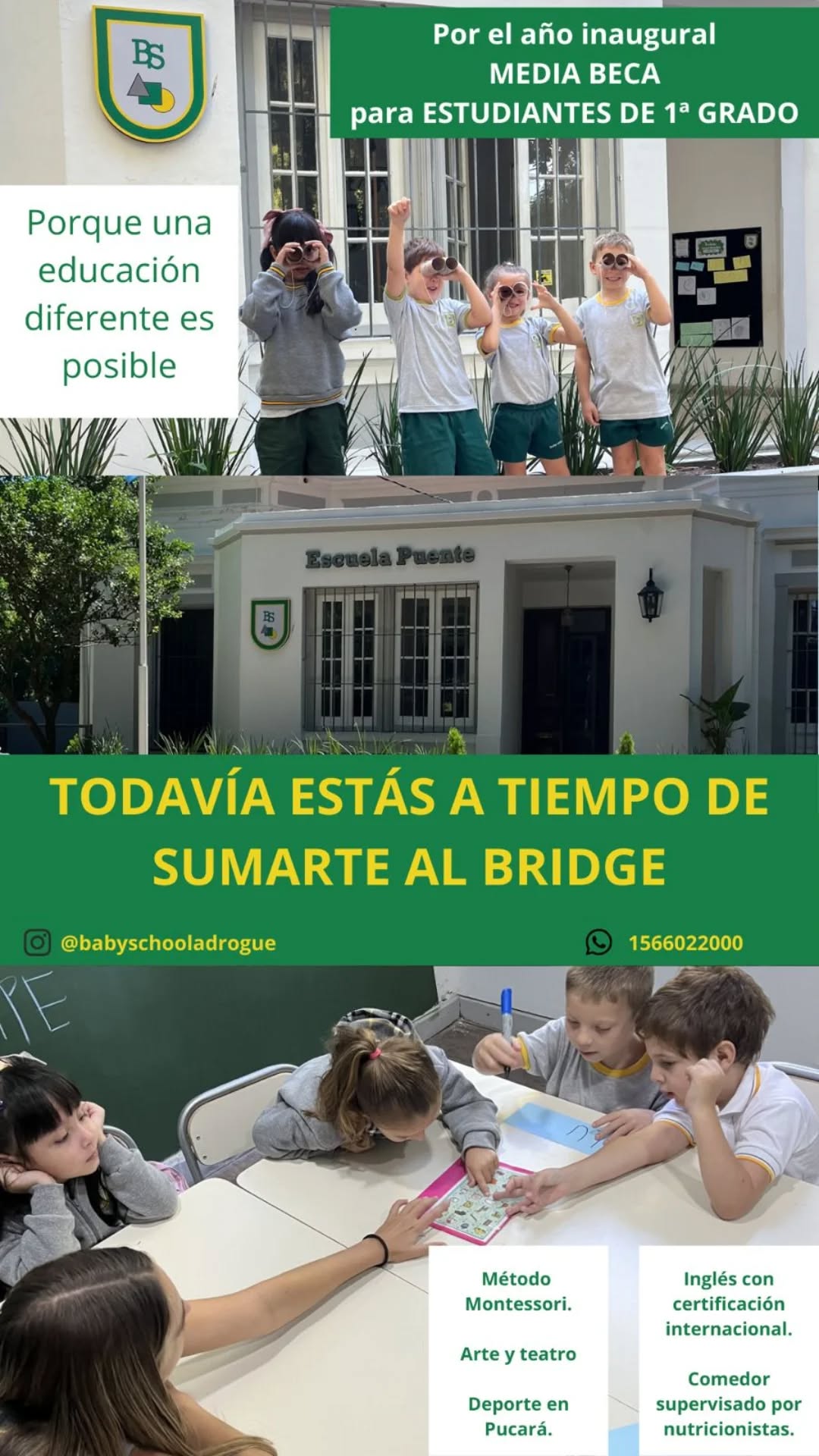 Baby School Adrogué - Método Montessori Facebook ad from Mar 26, 2026