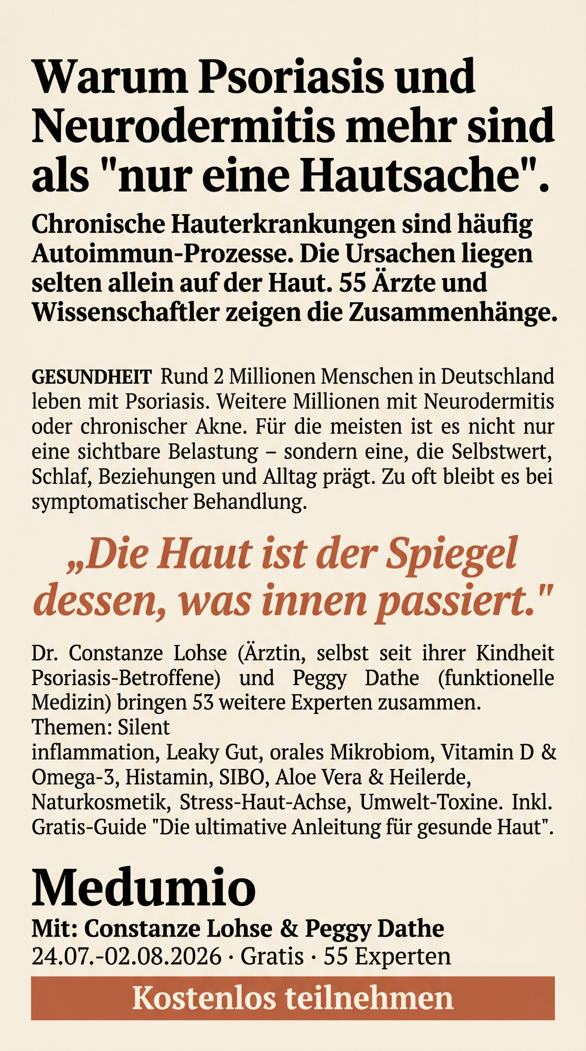 Medumio - Wissen, was hilft. Wissen, das hilft. Facebook ad