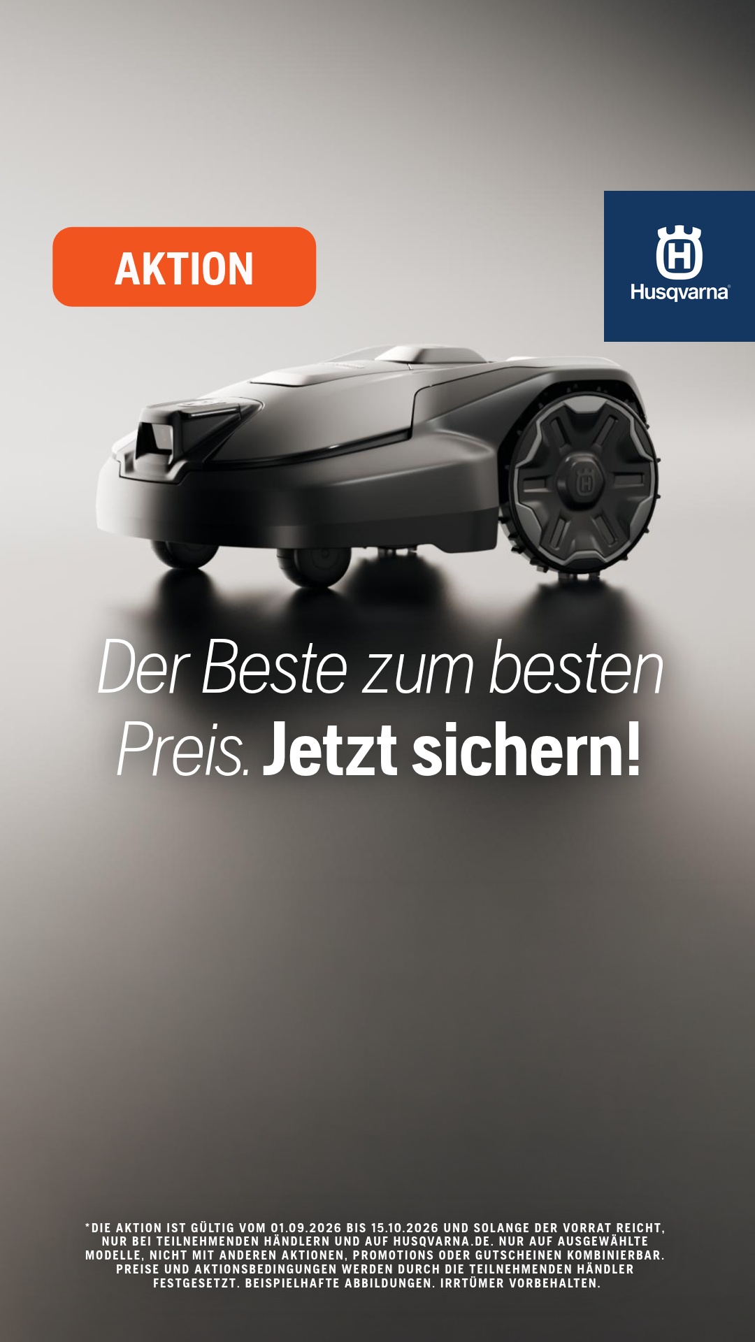 Husqvarna Facebook ad: Nur für kurze Zeit