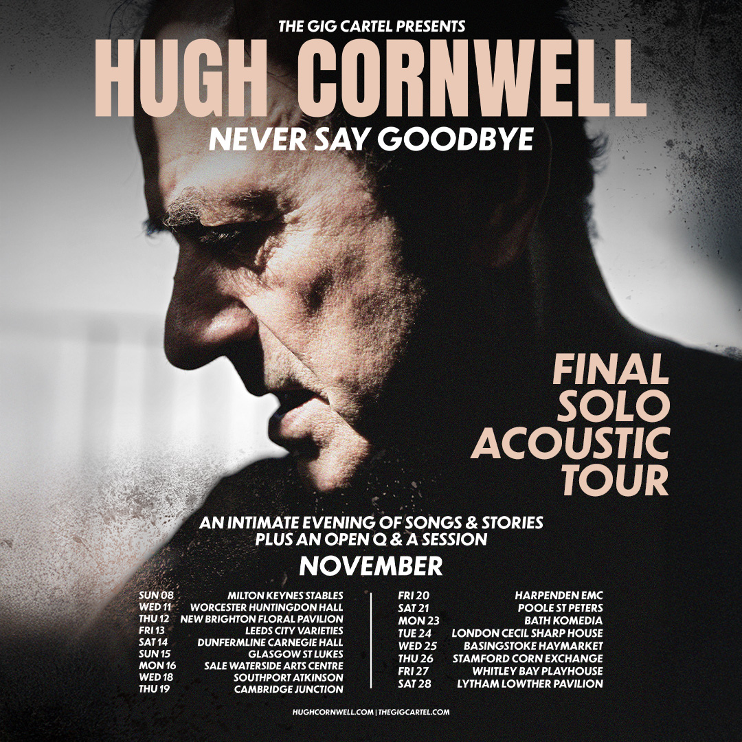 The Gig Cartel Facebook ad: Hugh Cornwell Live, November 2026