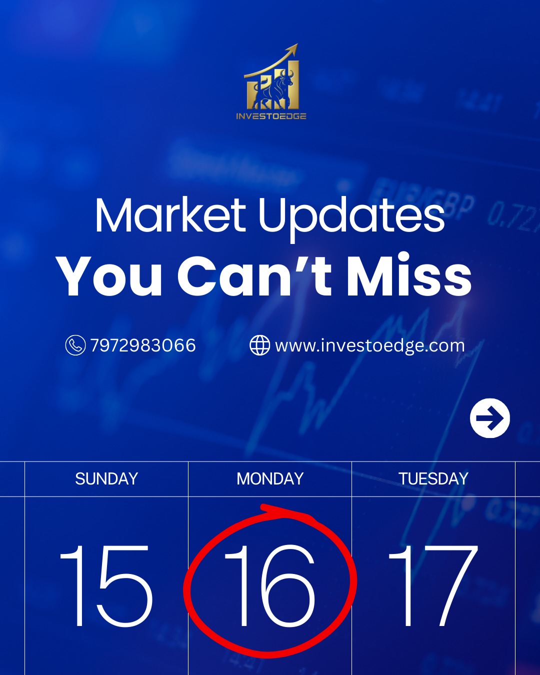 Investoedge Facebook ad: Don’t Miss Today’s Market Update!
