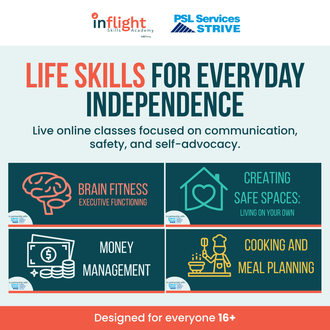 Adjoin Nonprofit Facebook ad: Real-World Independence for Adults with Autism